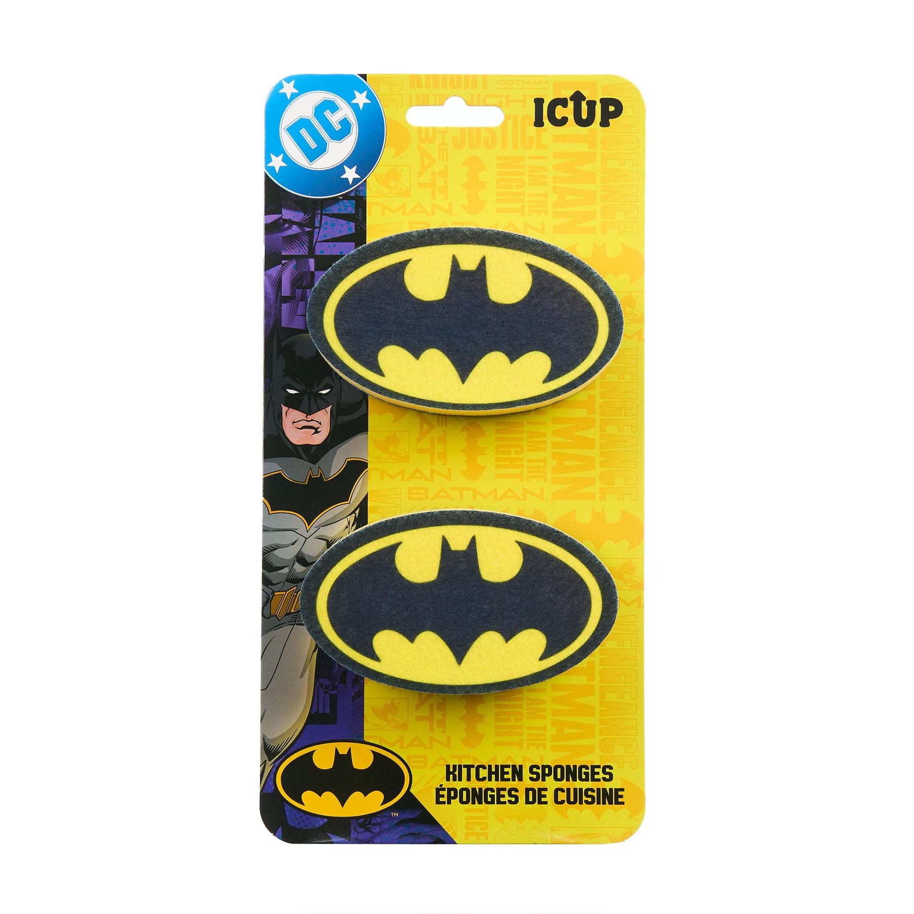 DC Comics Batman Logo Kitchen Sponges | 2 Pack