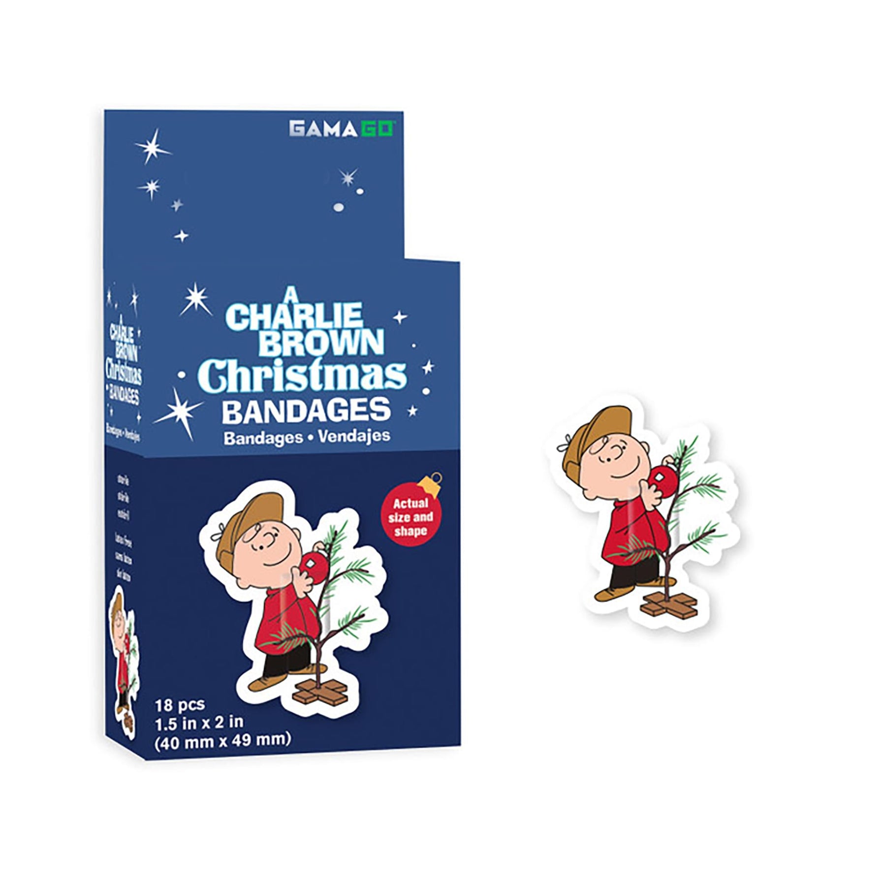 Peanuts A Charlie Brown Christmas Adhesive Bandages | Set of 18
