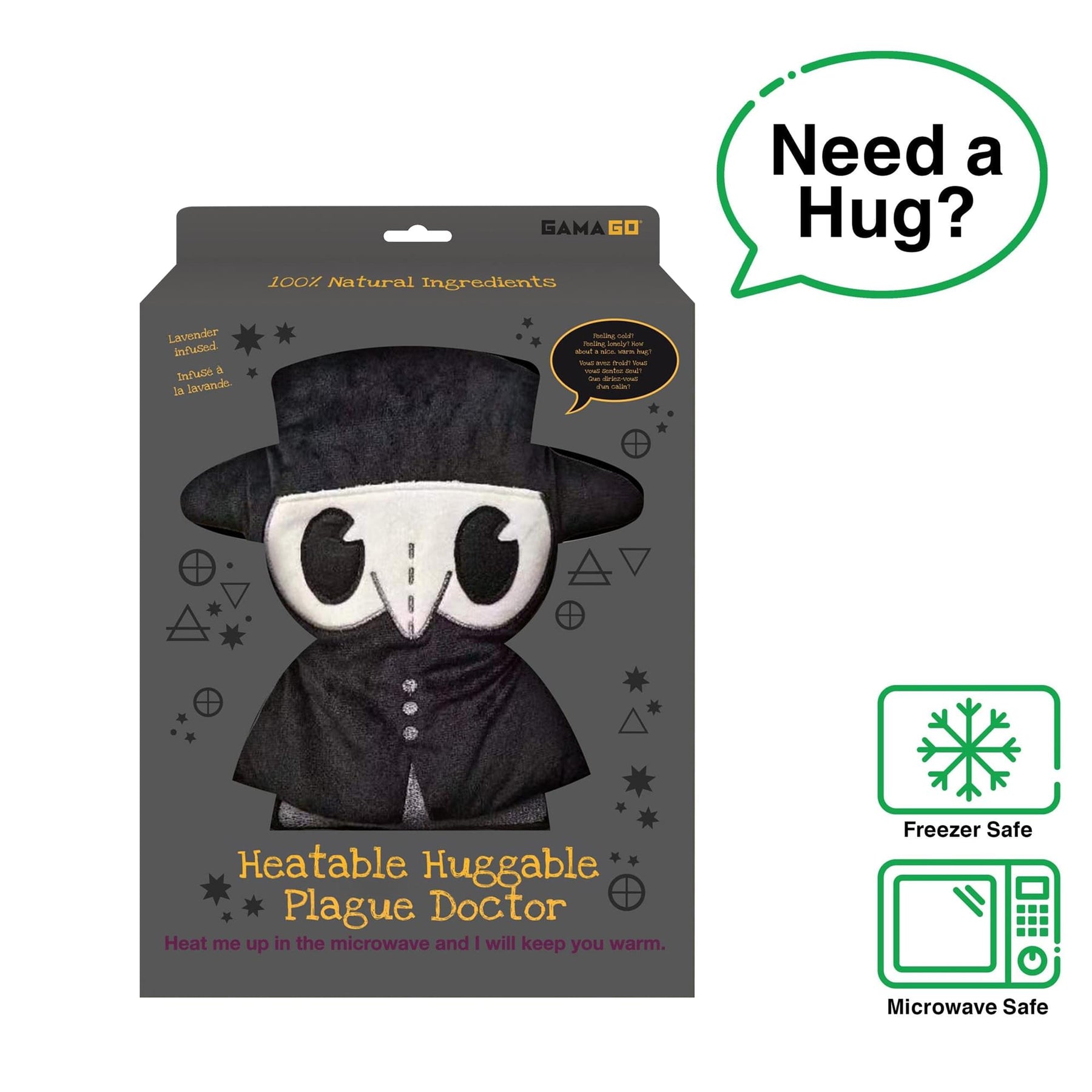 GAMAGO Plague Doctor Heating Pad & Pillow Huggable