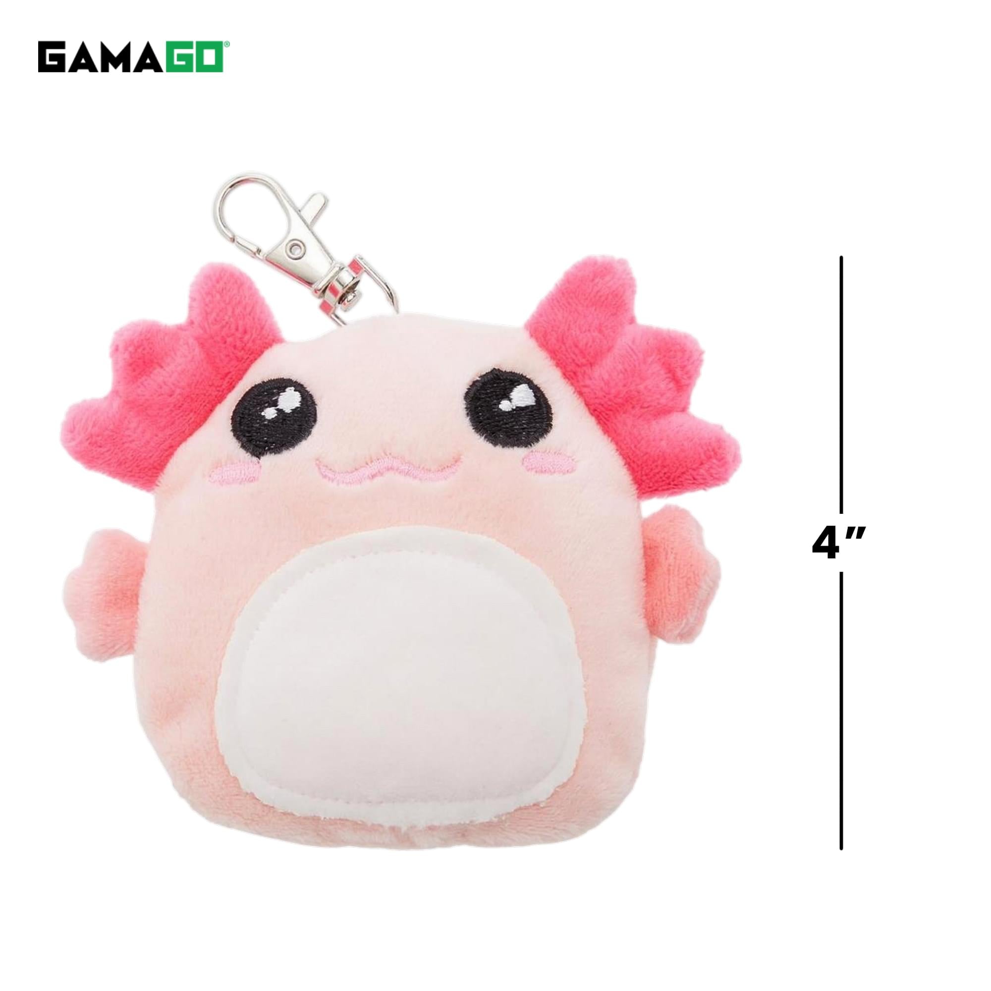 GAMAGO BFF Axolotl 4-Inch Plush Bag Clip