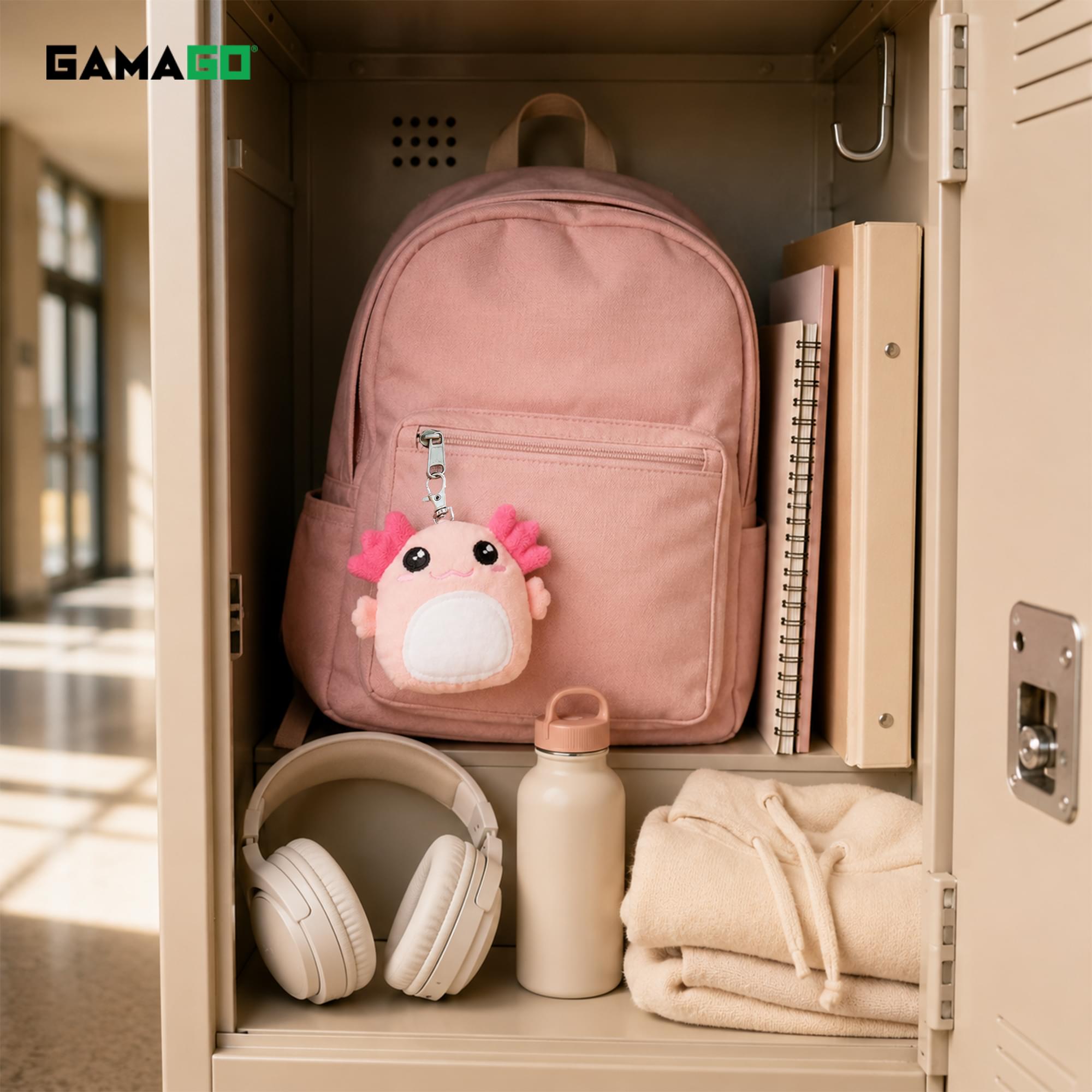 GAMAGO BFF Axolotl 4-Inch Plush Bag Clip