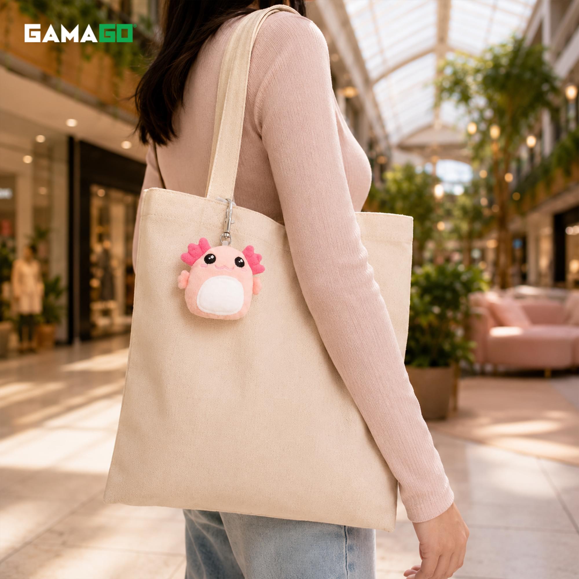 GAMAGO BFF Axolotl 4-Inch Plush Bag Clip