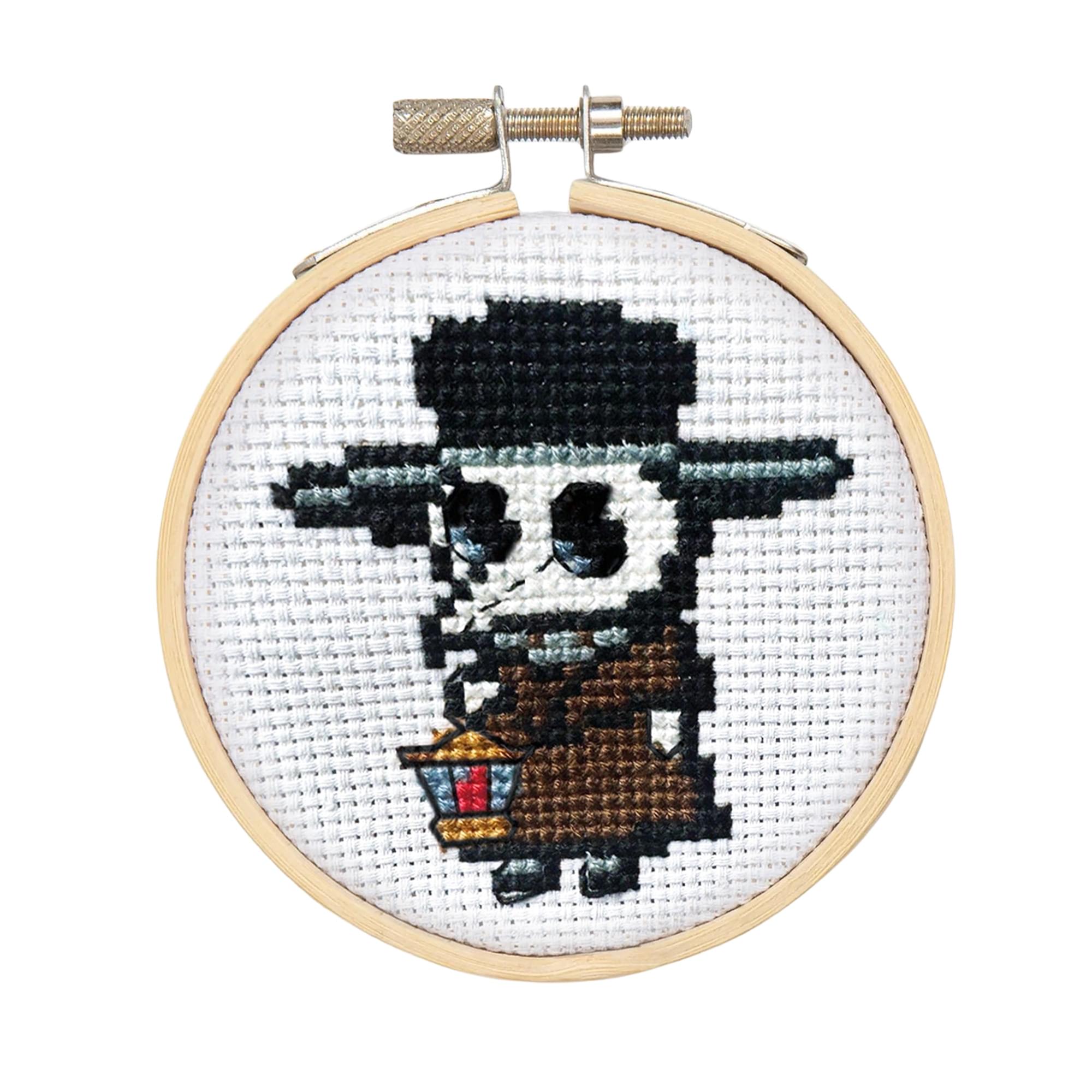Plague Doctor Cross Stitch Embroidery Kit