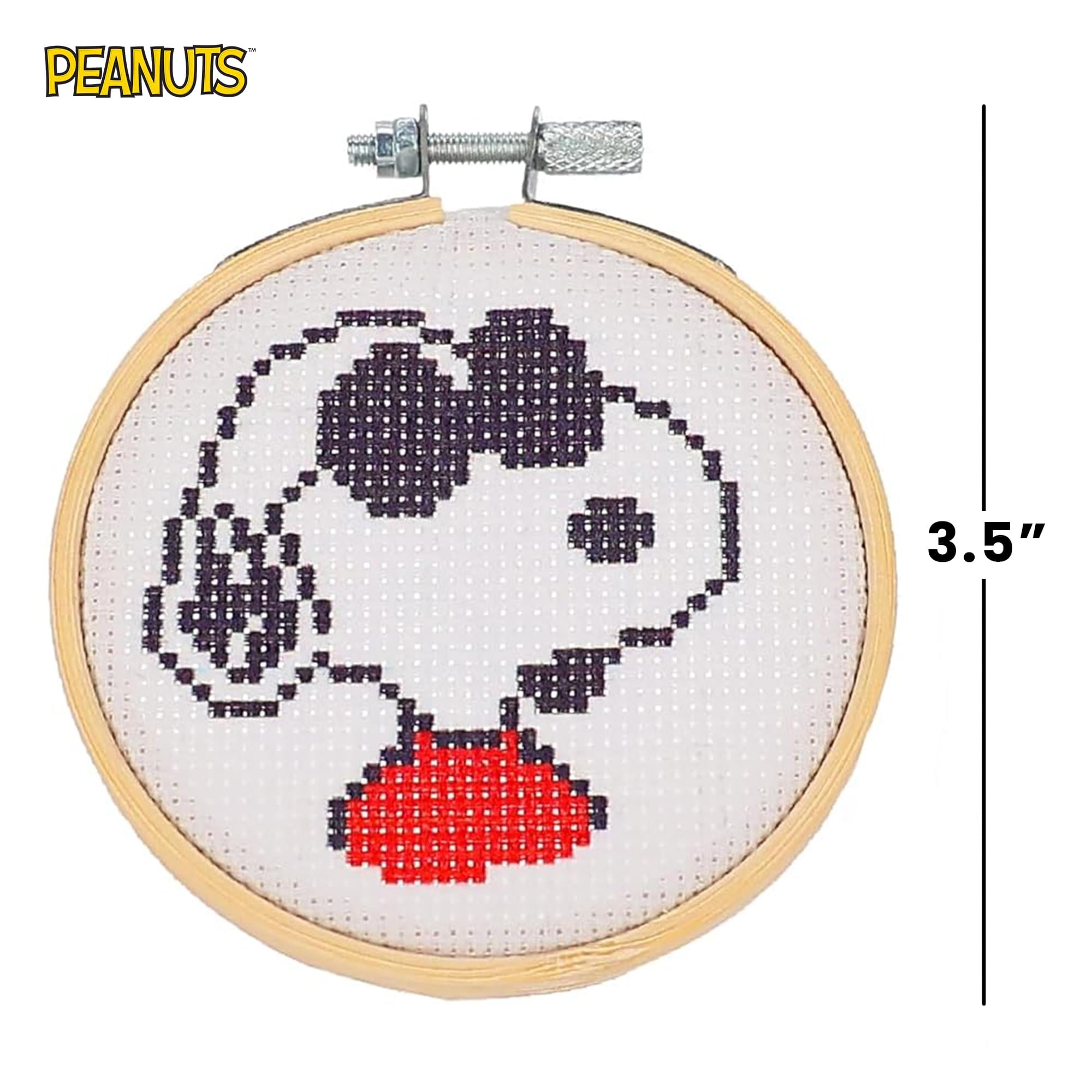 Peanuts Joe Cool Cross Stitch Embroidery Kit | 3.5 Inches