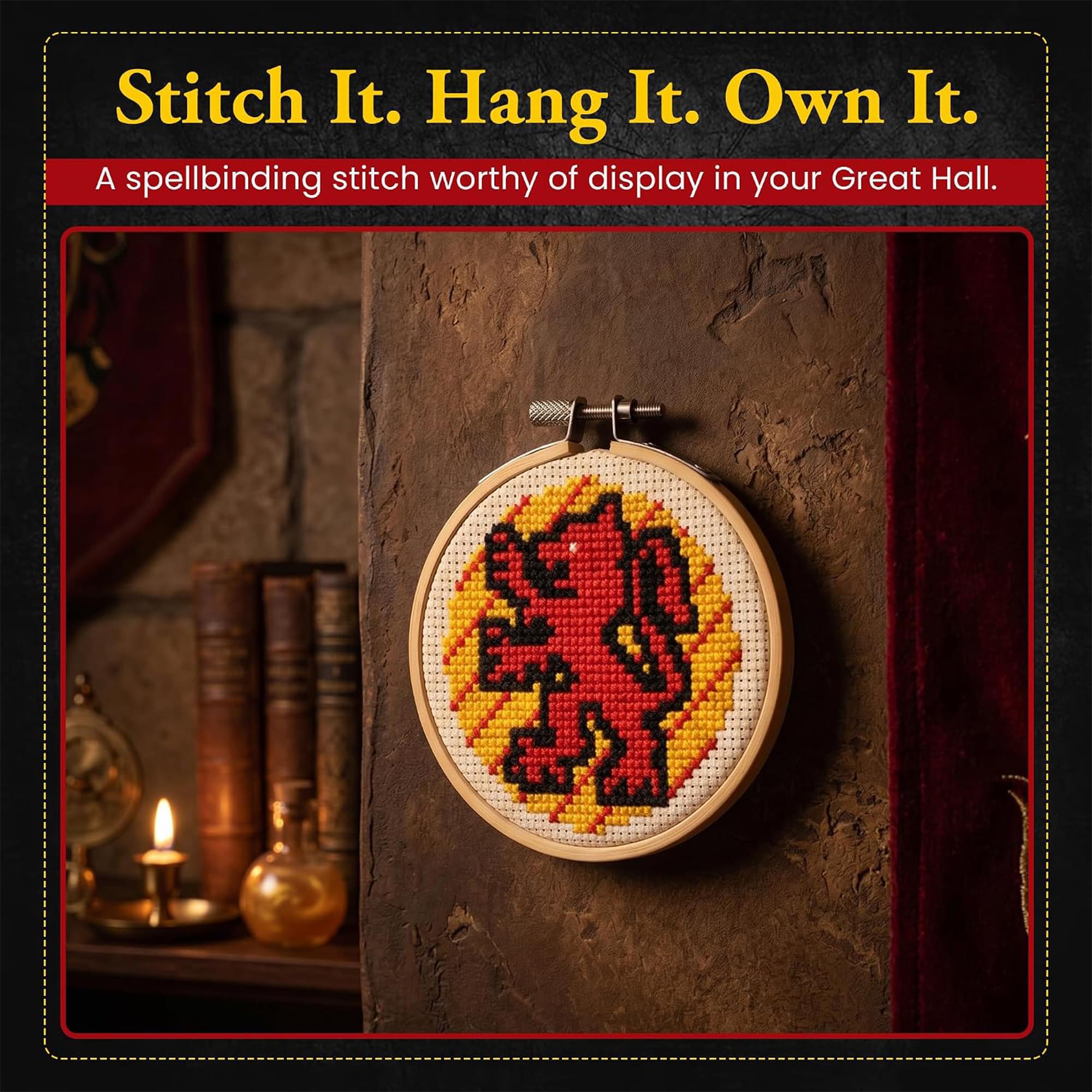 Harry Potter Gryffindor Cross Stitch Embroidery Kit