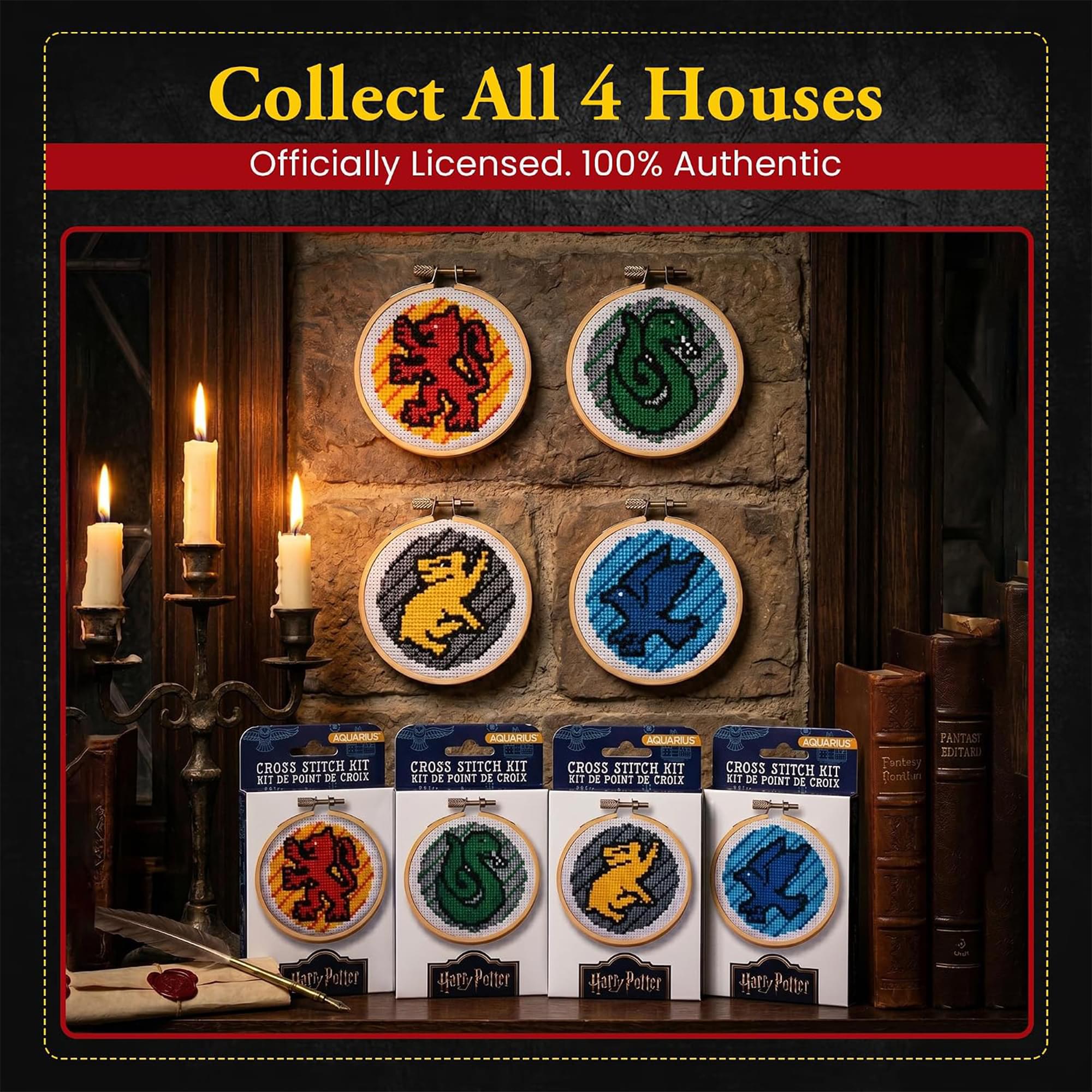 Harry Potter Gryffindor Cross Stitch Embroidery Kit