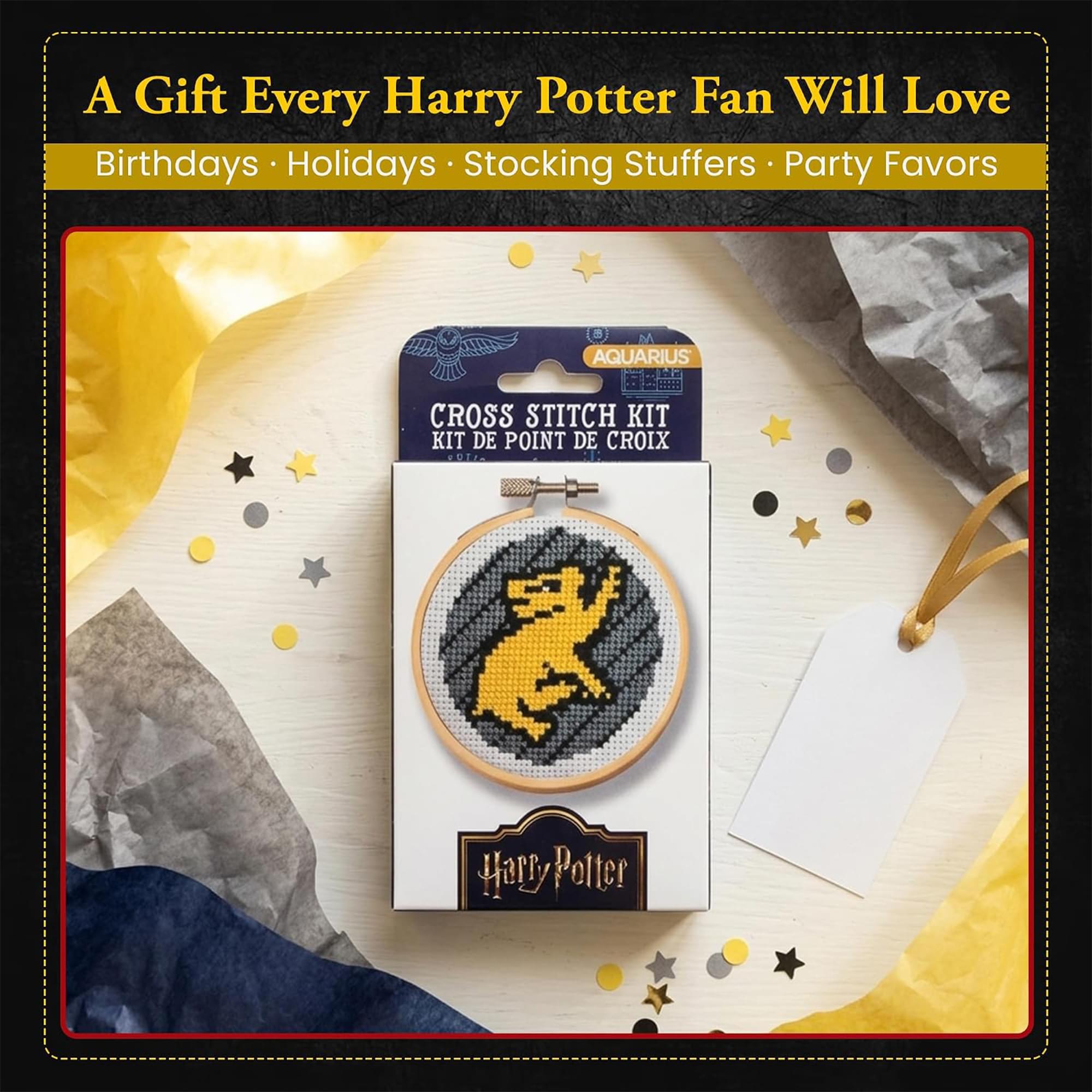 Harry Potter Hufflepuff Cross Stitch Embroidery Kit