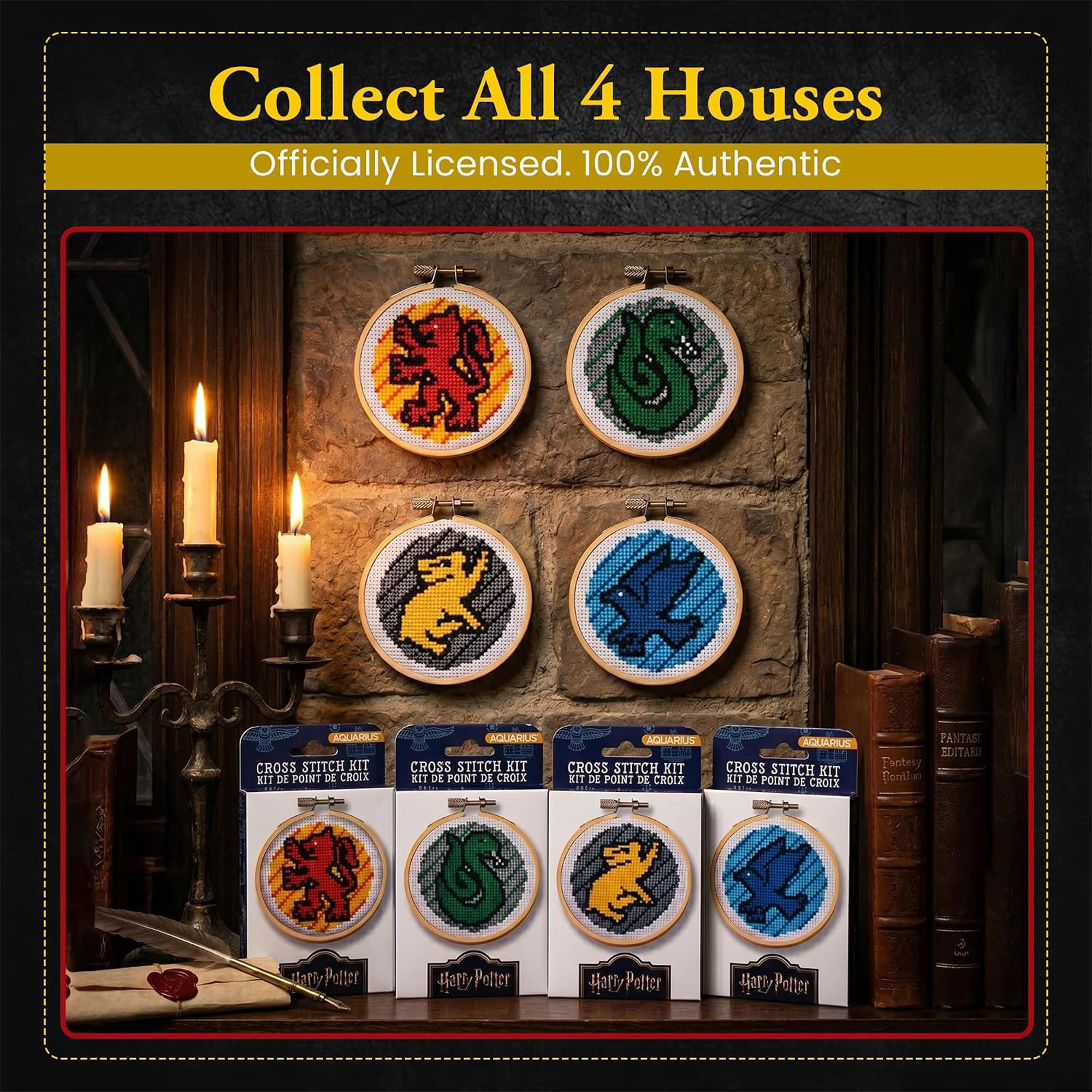 Harry Potter Hufflepuff Cross Stitch Embroidery Kit