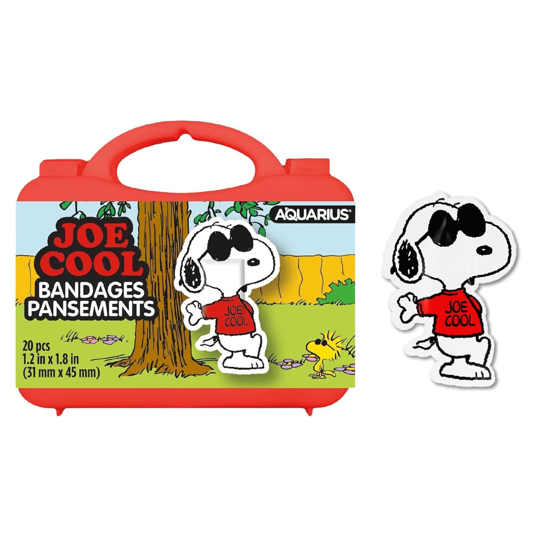 Peanuts Joe Cool Shaped Adhesive Bandages | 20 Count