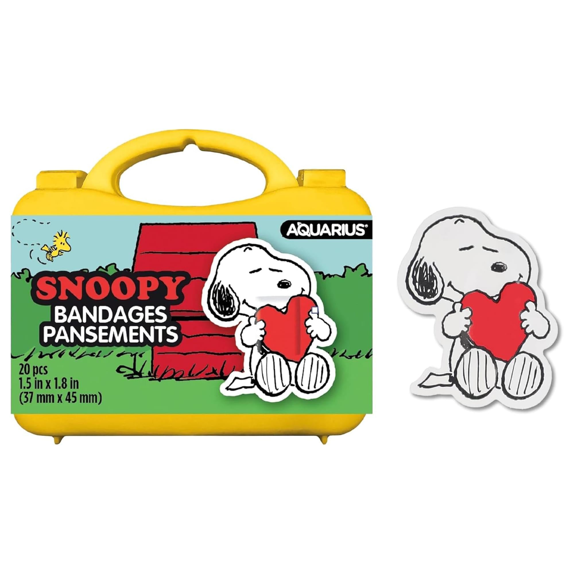Peanuts Snoopy With Heart Shaped Adhesive Bandages | 20 Count