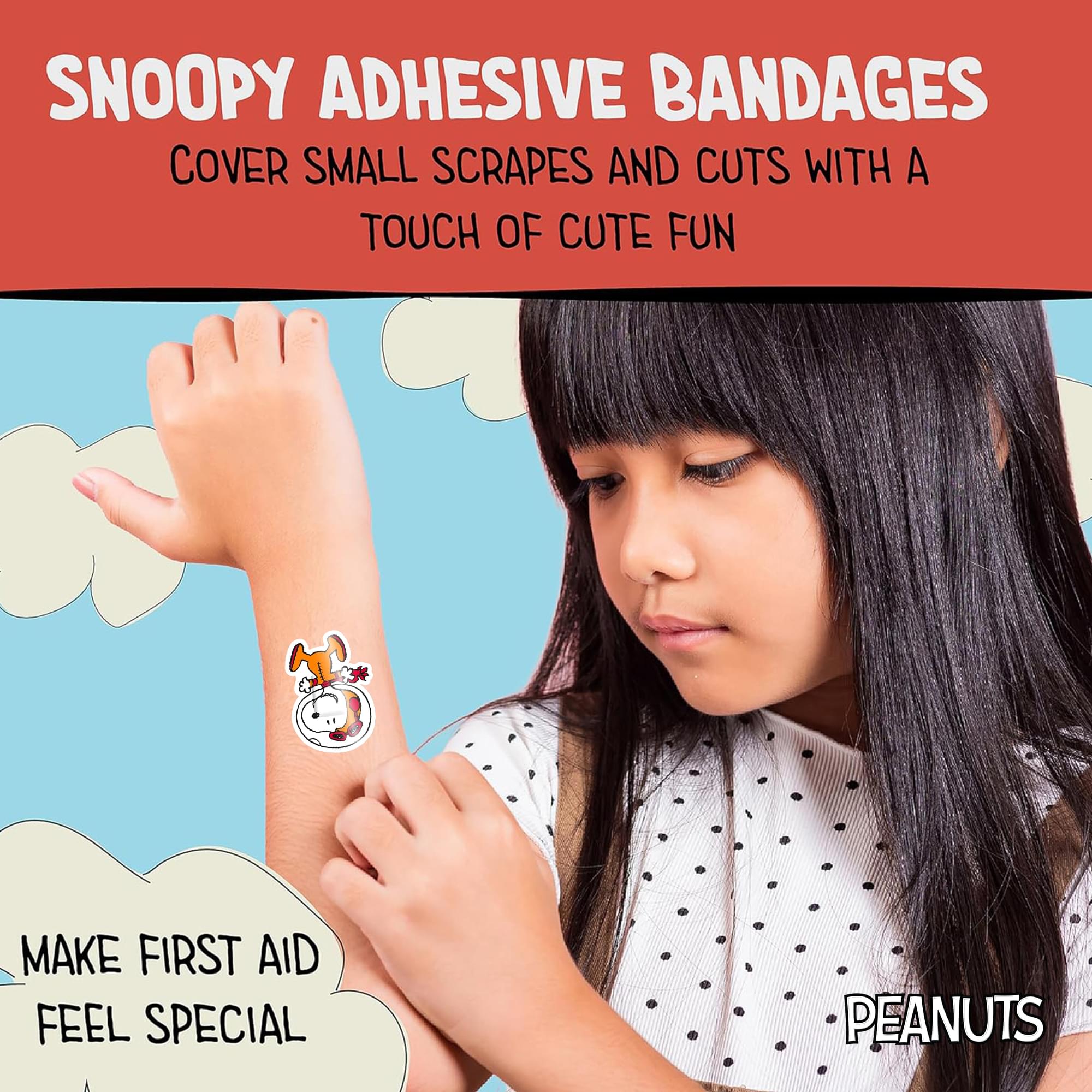 Peanuts Snoopy In Space Shaped Adhesive Bandages | 20 Count