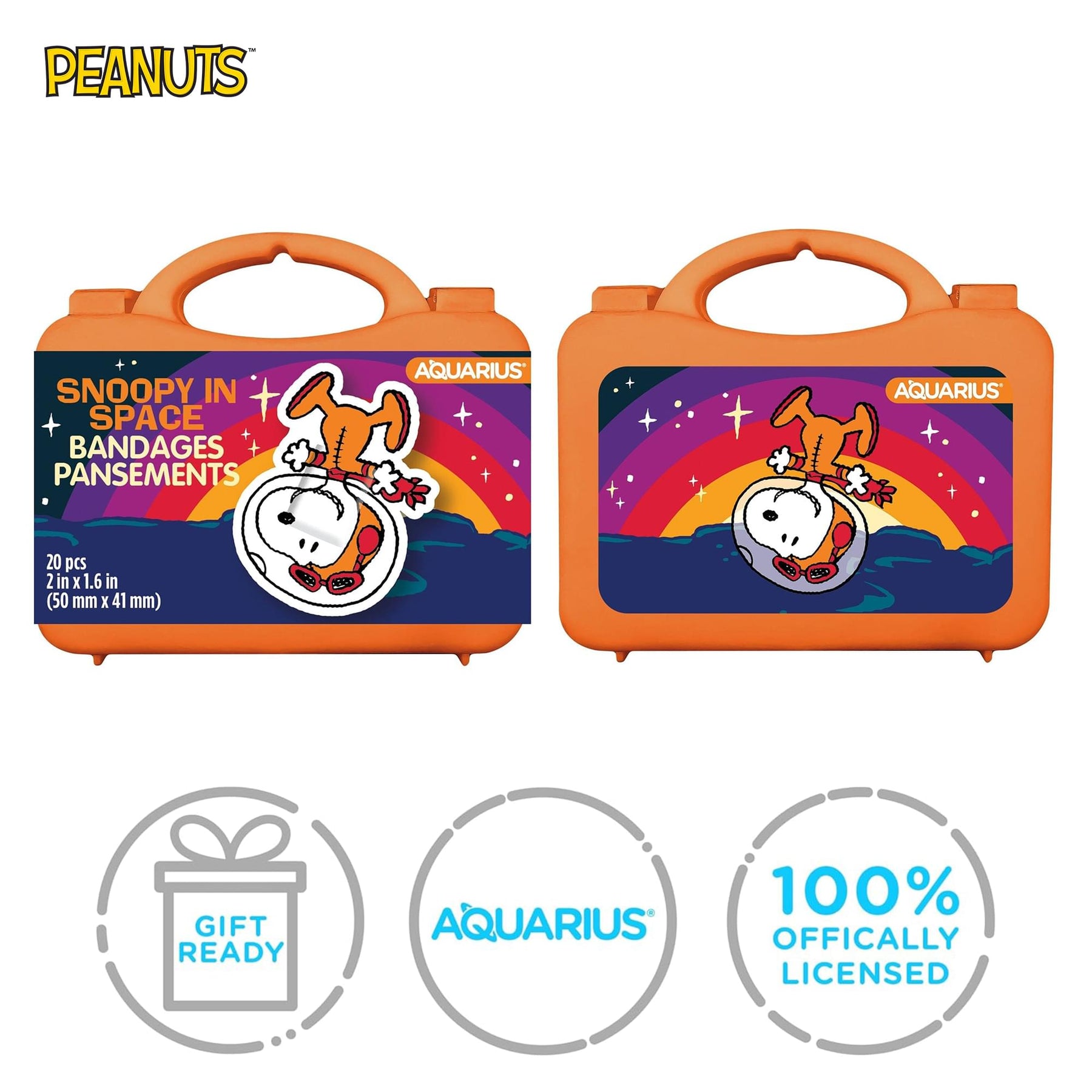 Peanuts Snoopy In Space Shaped Adhesive Bandages | 20 Count