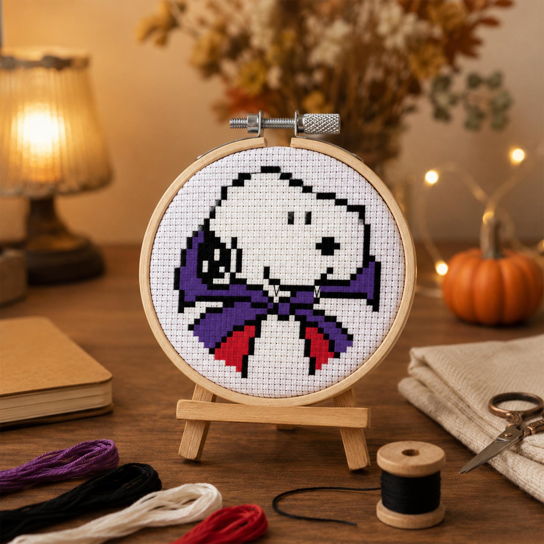 Peanuts Snoopy Dracula Cross Stitch Embroidery Kit