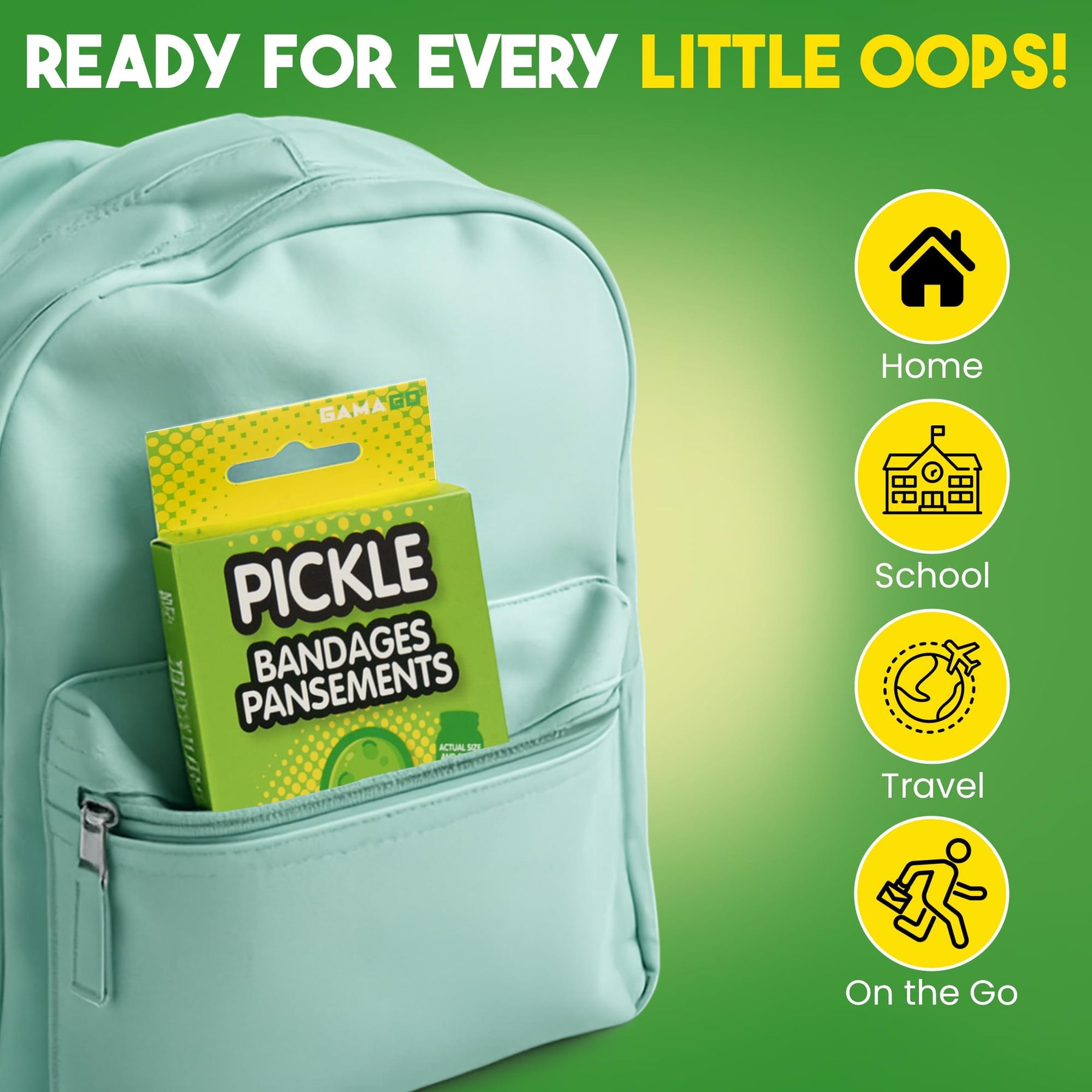 Pickle Bandages | Pack Of 20 Individually Wrapped Self Adhesive Bandages