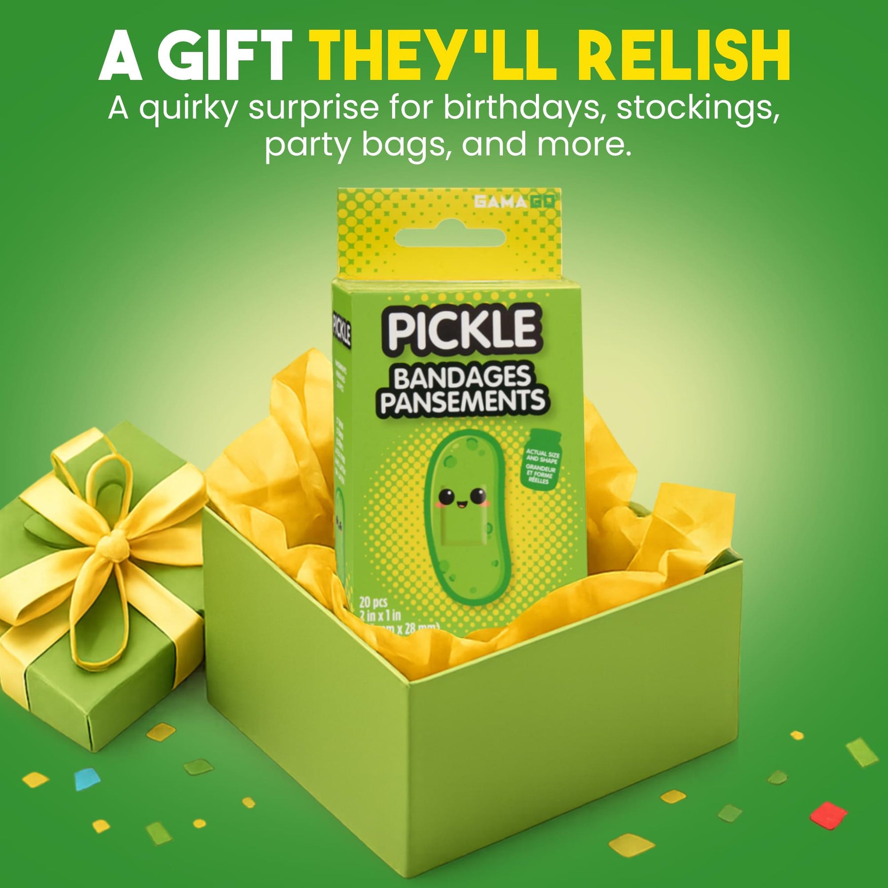Pickle Bandages | Pack Of 20 Individually Wrapped Self Adhesive Bandages