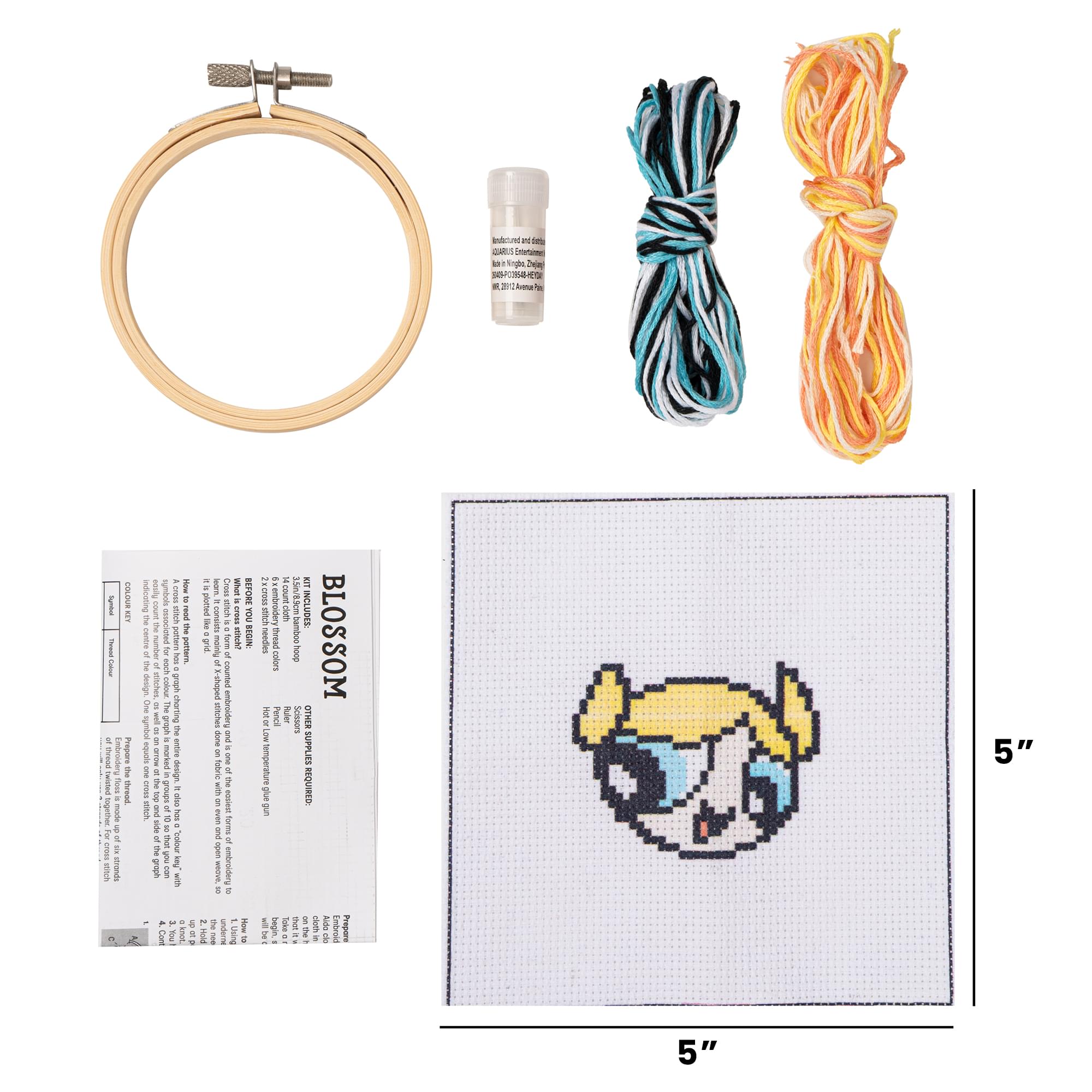 Powerpuff Girls Bubbles Cross Stitch Embroidery Kit