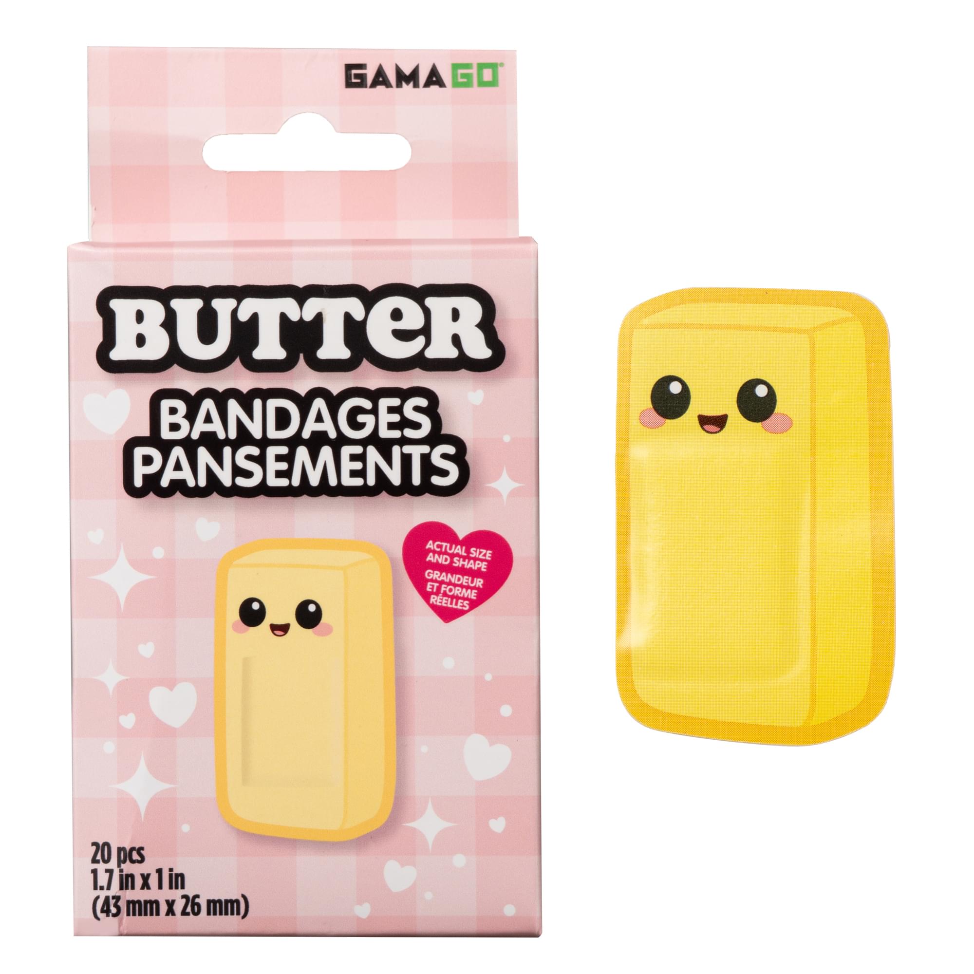 Butter Bandages | Pack Of 20 Individually Wrapped Self Adhesive Bandages