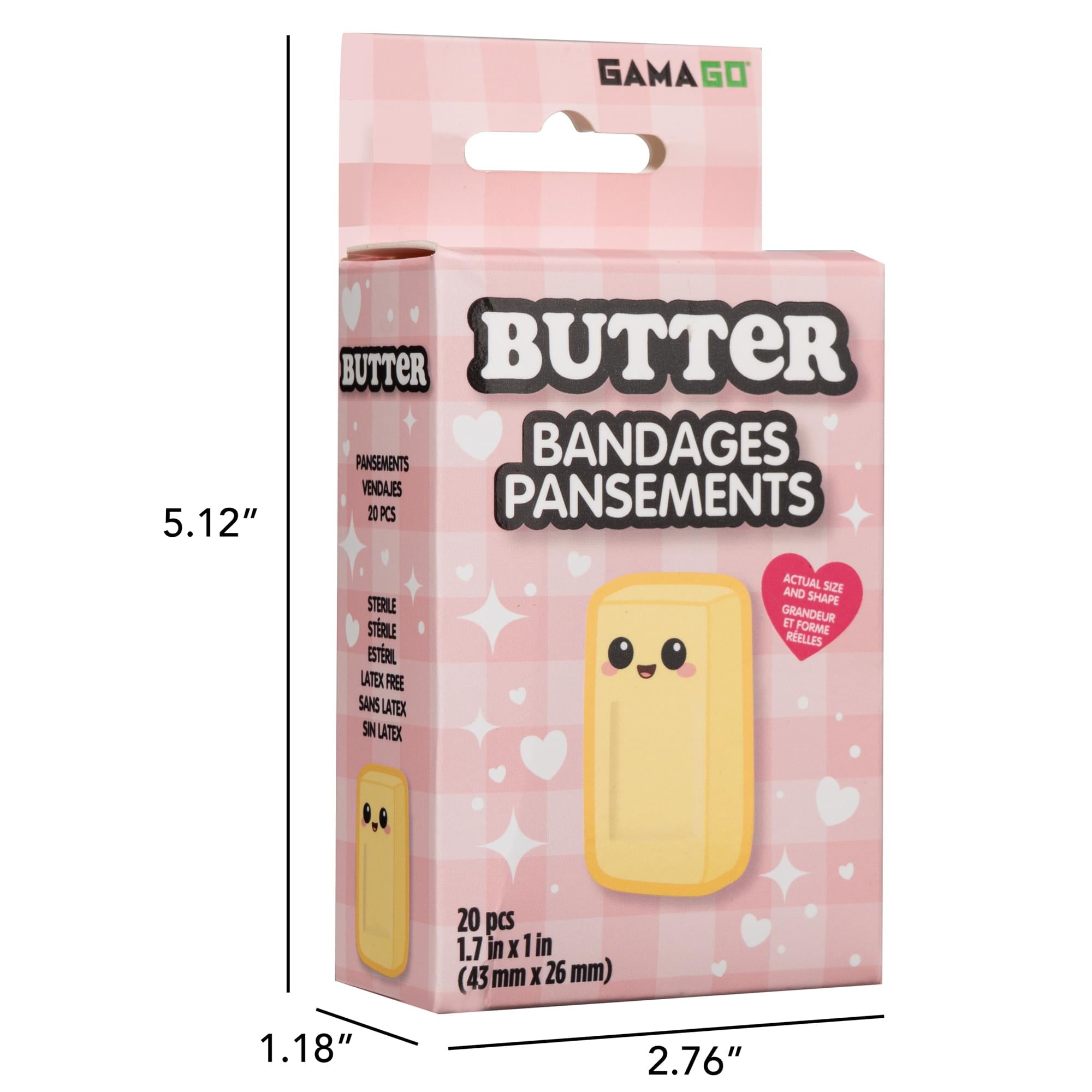 Butter Bandages | Pack Of 20 Individually Wrapped Self Adhesive Bandages