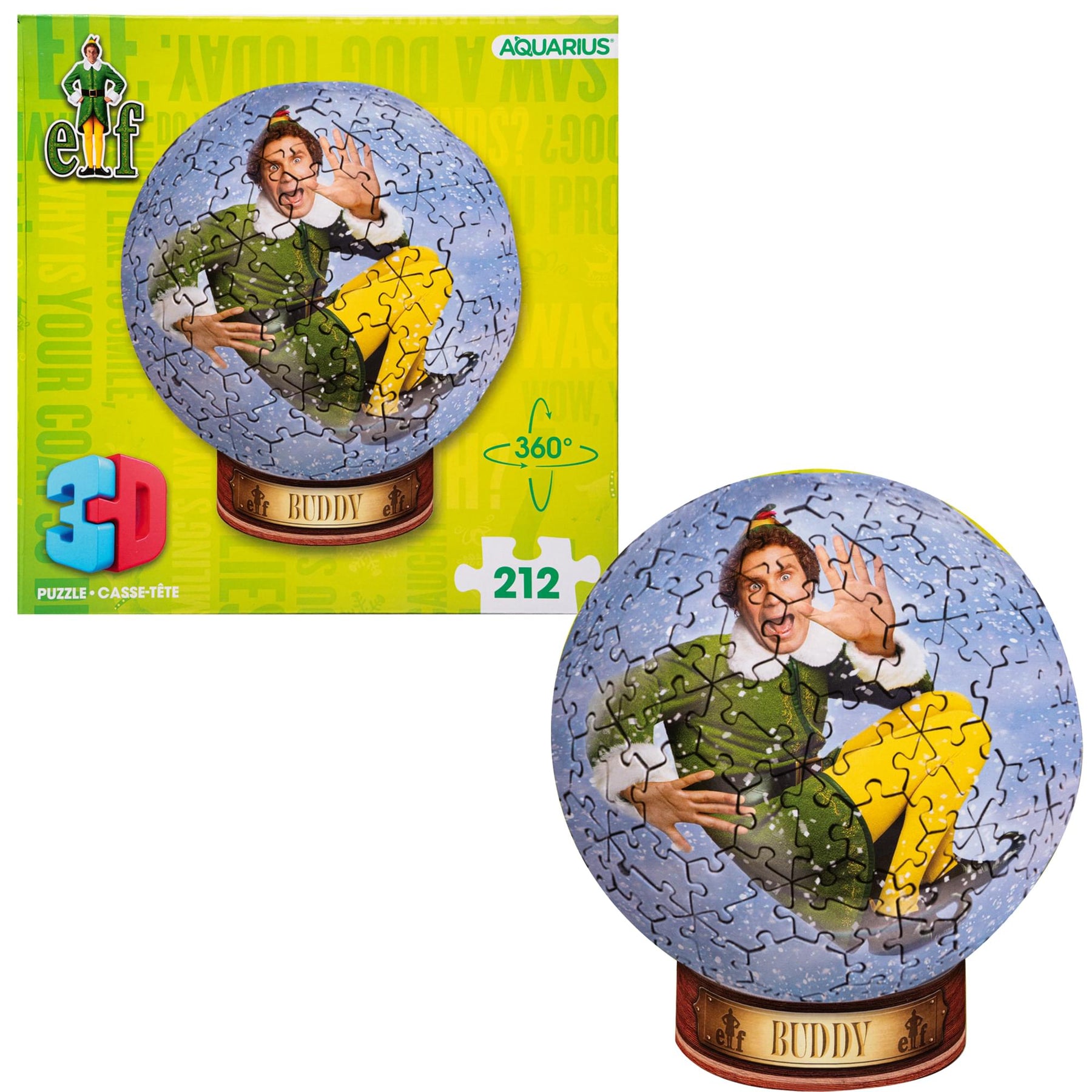 Elf 212-Piece 3D Sphere Jigsaw Puzzle