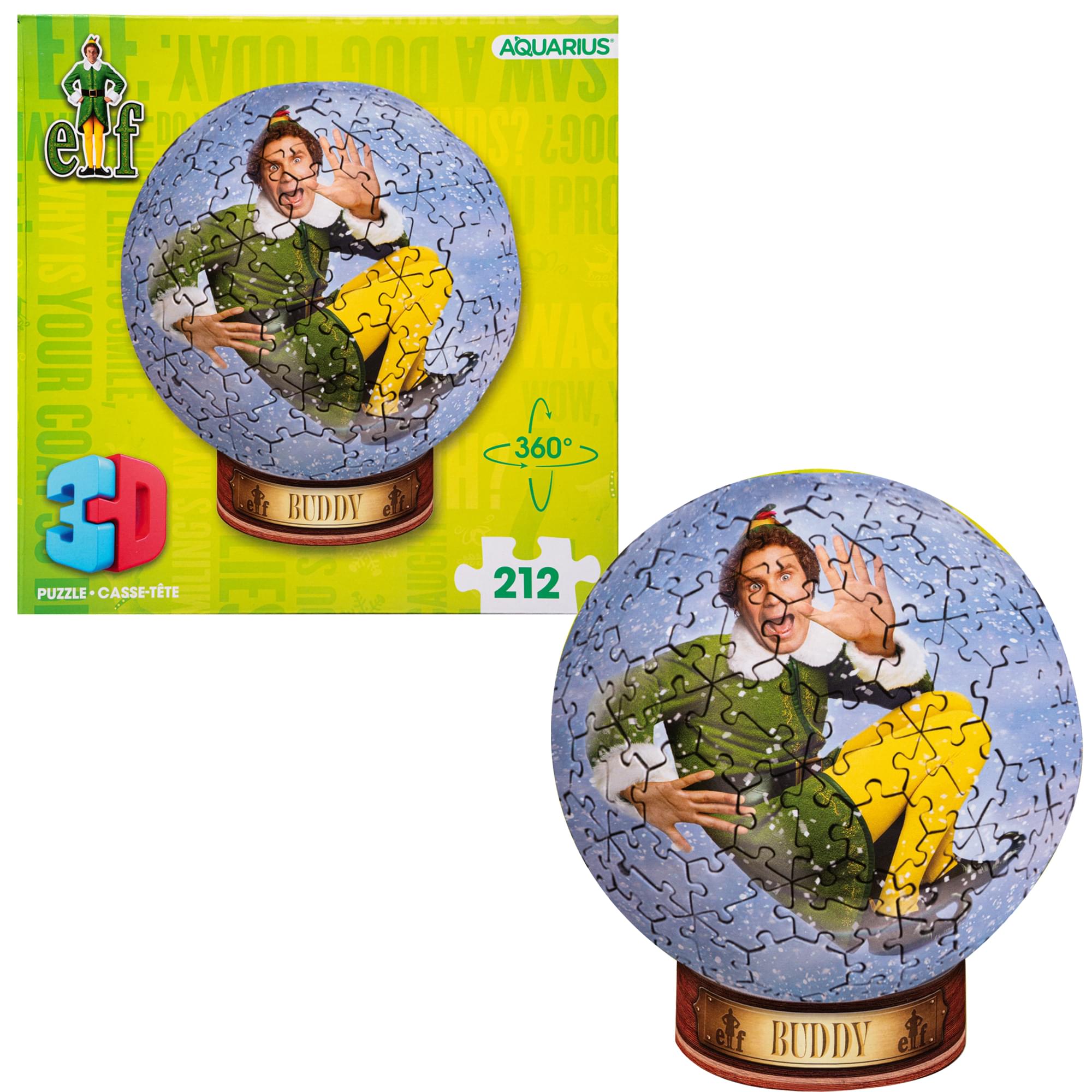 Elf 212-Piece 3D Sphere Jigsaw Puzzle