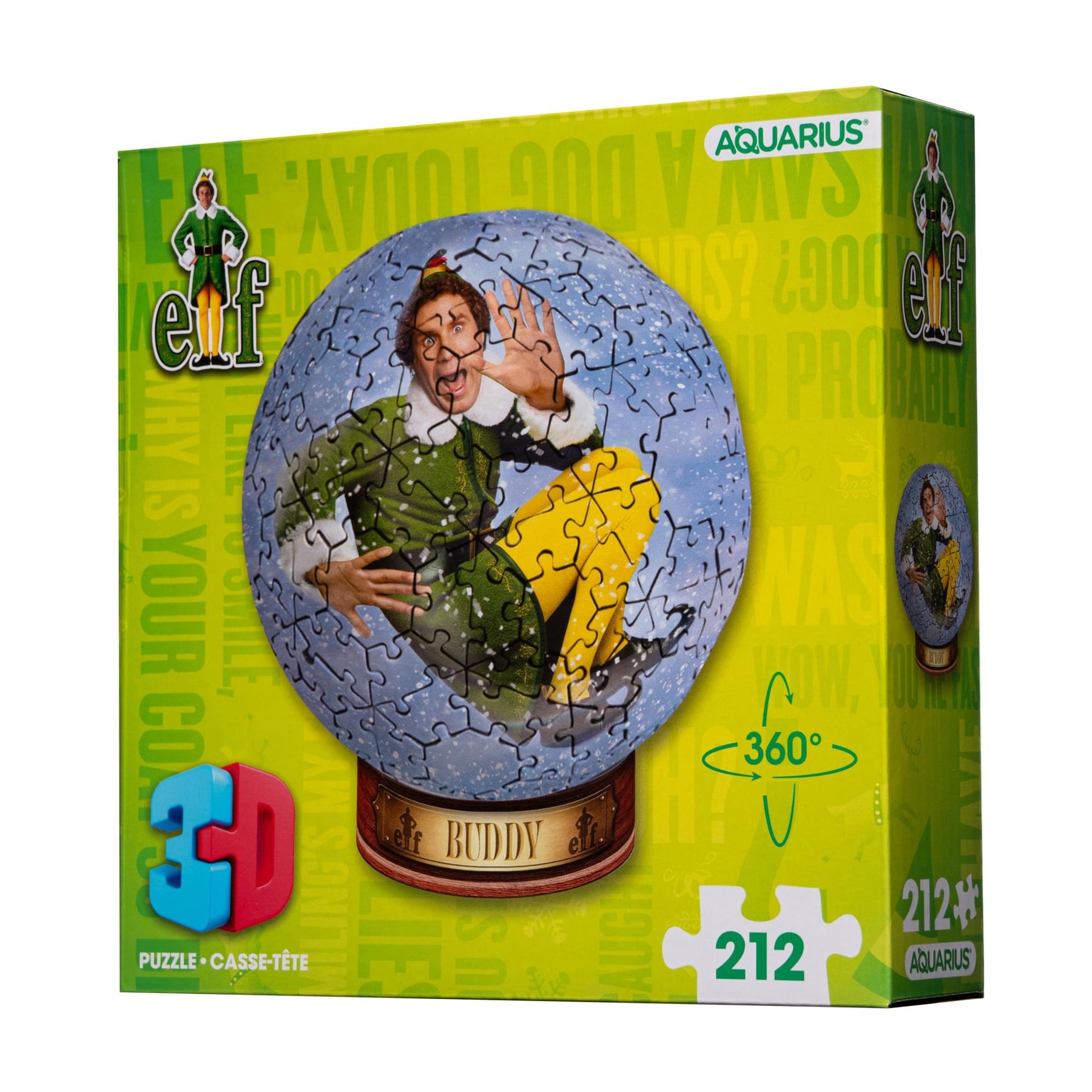 Elf 212-Piece 3D Sphere Jigsaw Puzzle