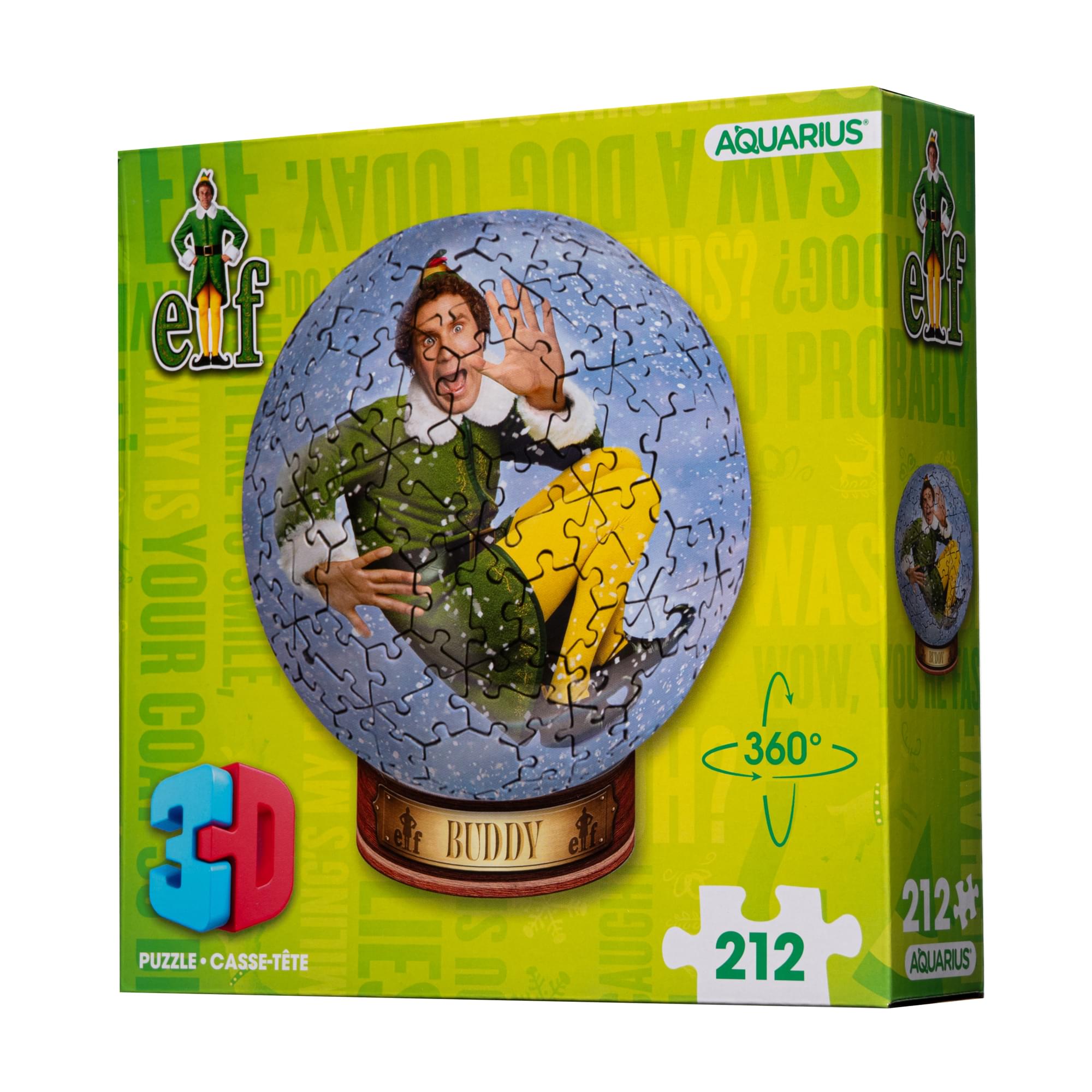 Elf 212-Piece 3D Sphere Jigsaw Puzzle