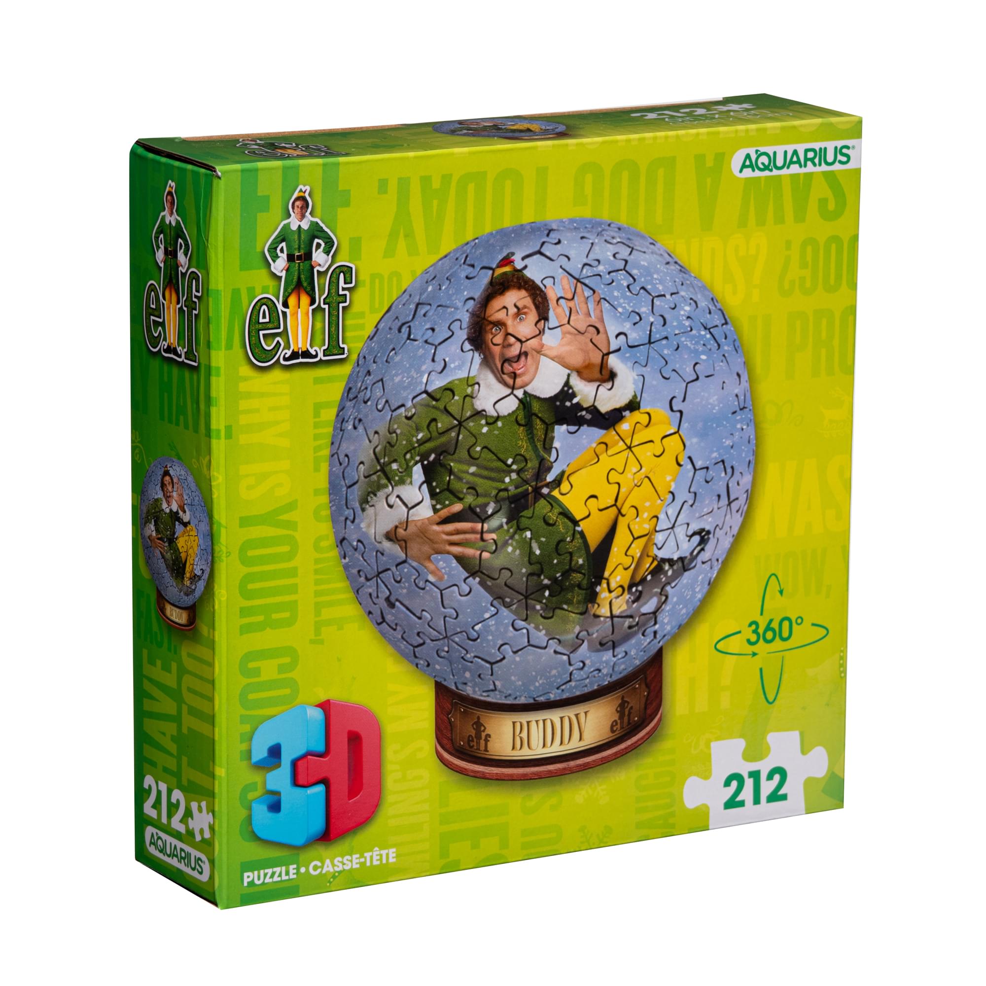 Elf 212-Piece 3D Sphere Jigsaw Puzzle
