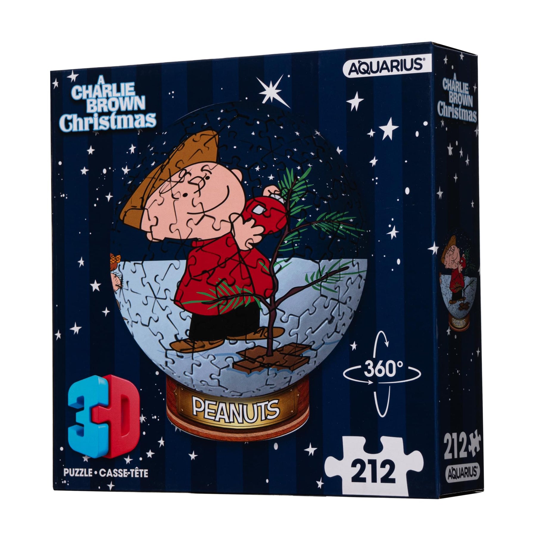 Peanuts A Charlie Brown Christmas 212-Piece 3D Sphere Jigsaw Puzzle