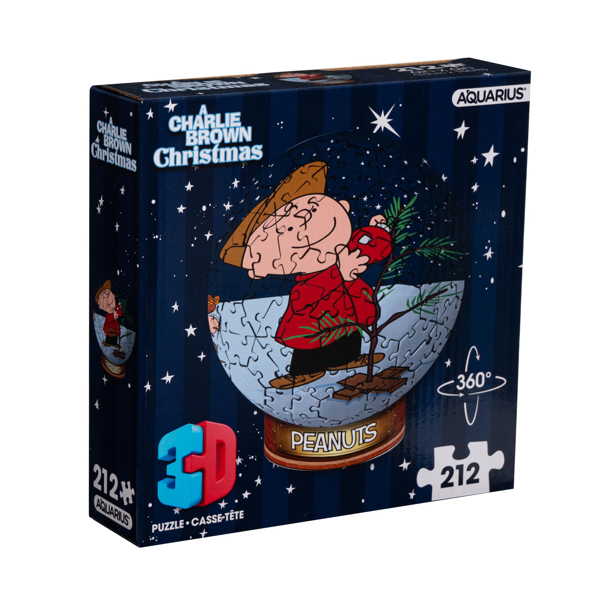 Peanuts A Charlie Brown Christmas 212-Piece 3D Sphere Jigsaw Puzzle