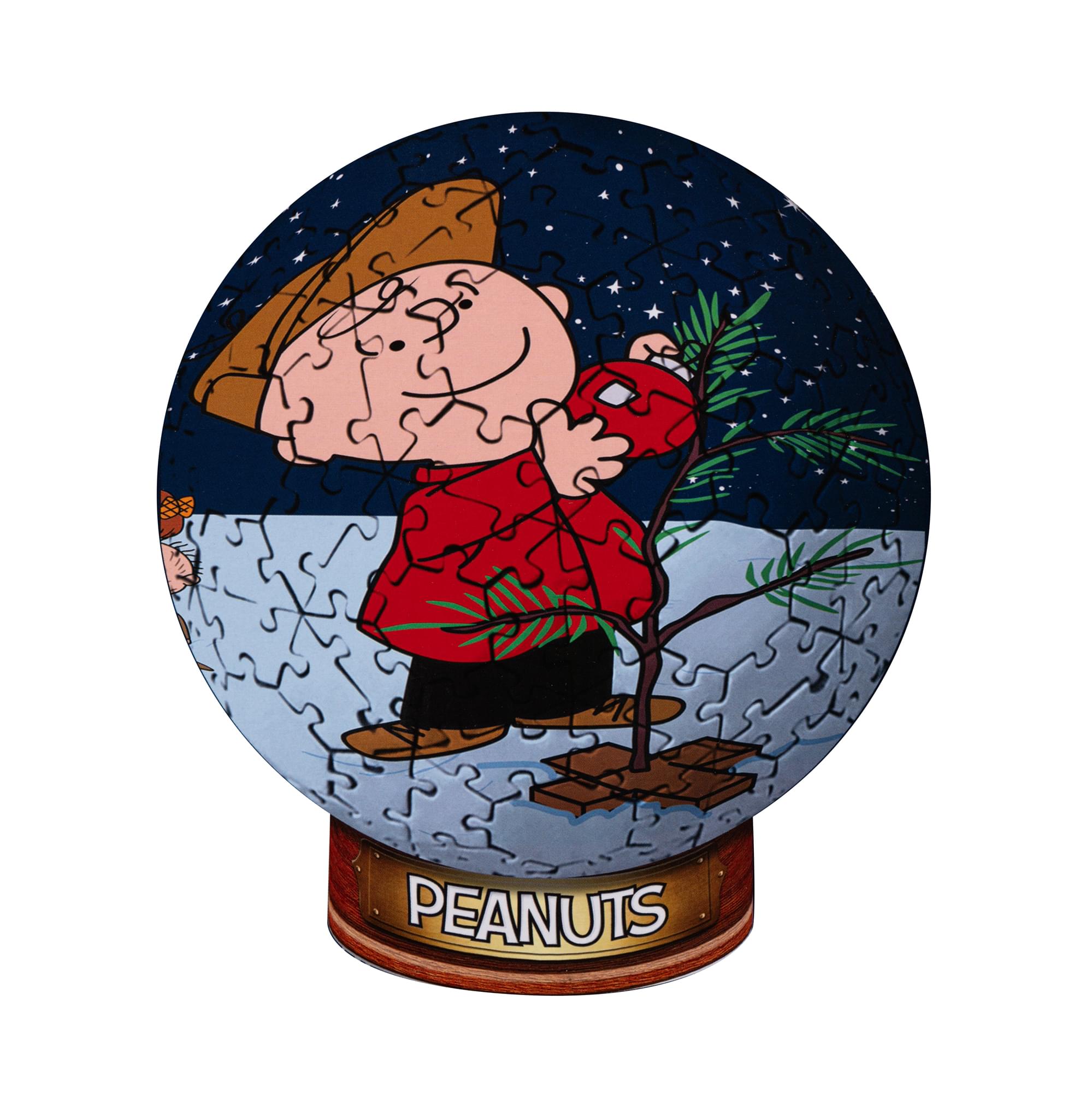 Peanuts A Charlie Brown Christmas 212-Piece 3D Sphere Jigsaw Puzzle