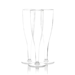 Champagne Flute Clear Single Piece 10 Count Box