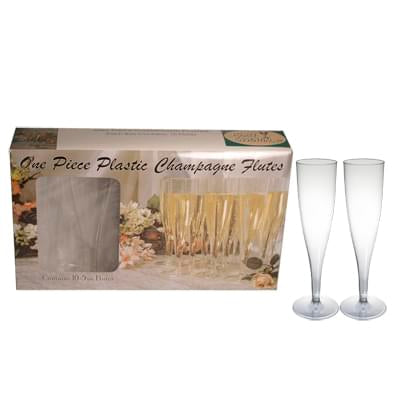 Plastic Champagne Flute Clear1 Piece 60 Count