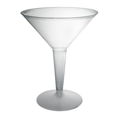 Clear Plastic Martini Glasses 8 oz 10 Count