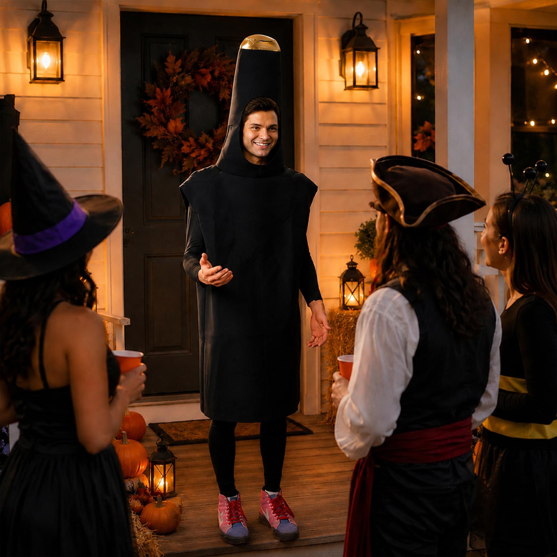 Black Beer Bottle Adult Costume