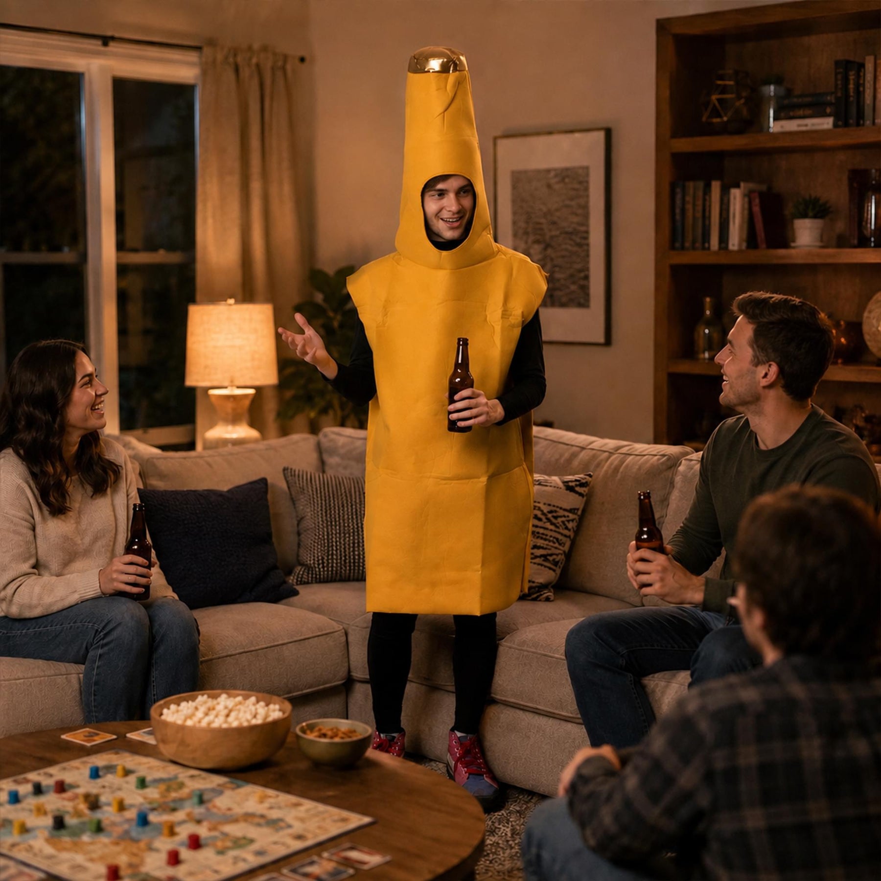 Yellow Beer Bottle Adult Costume