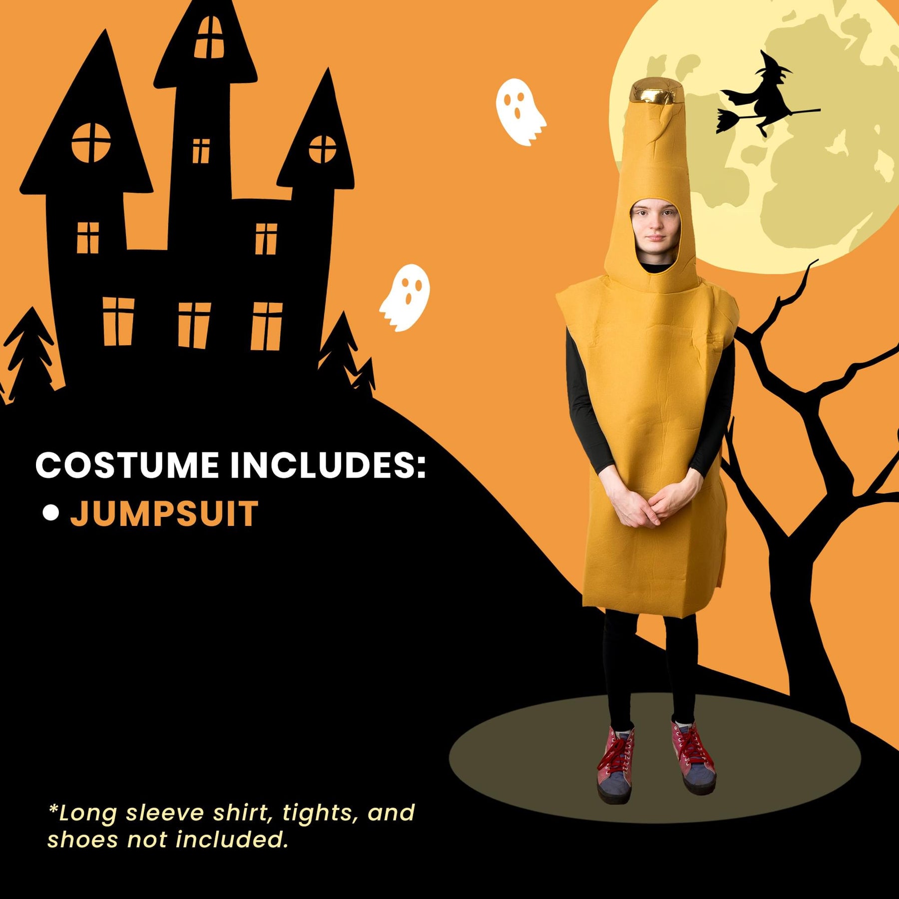 Yellow Beer Bottle Adult Costume