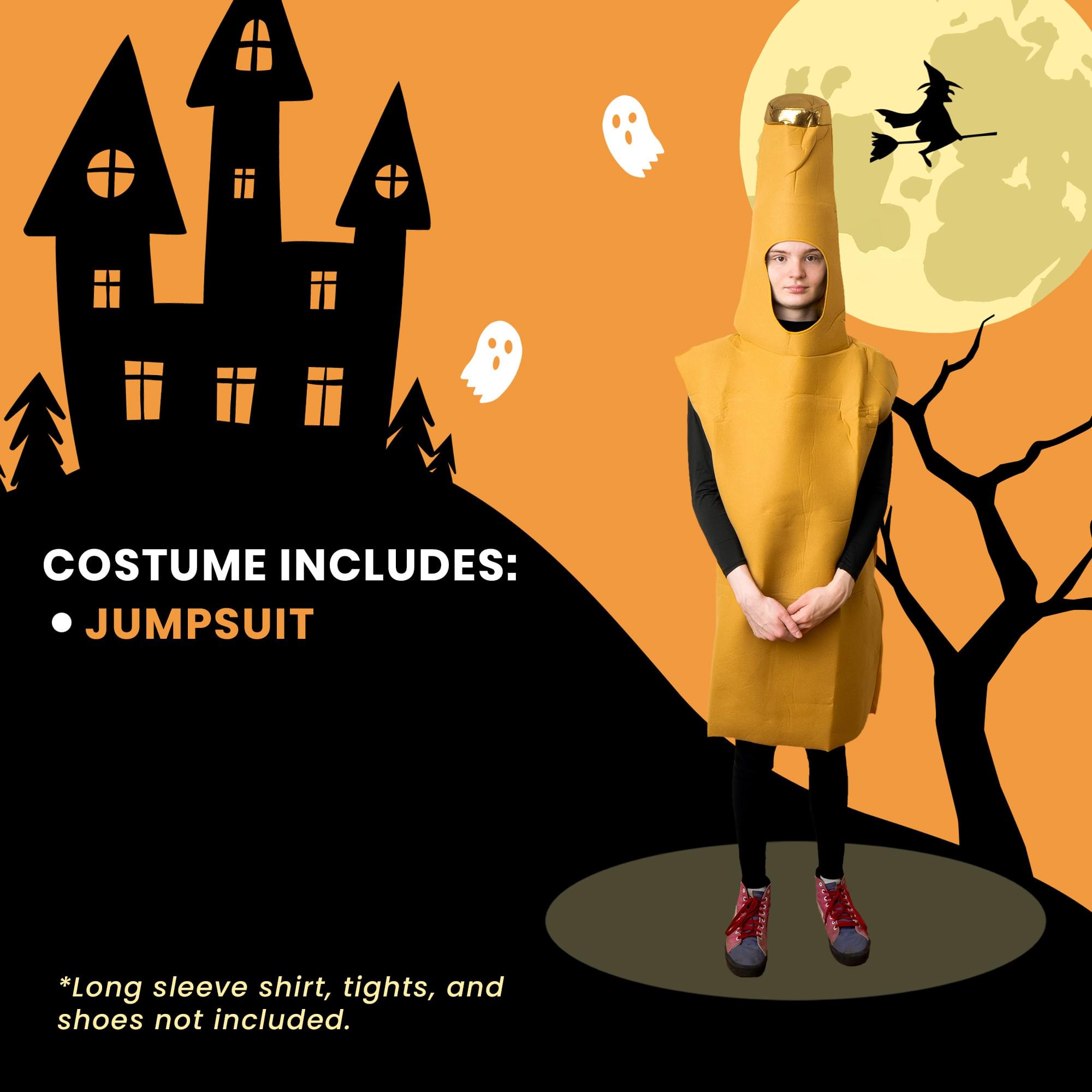 Yellow Beer Bottle Adult Costume