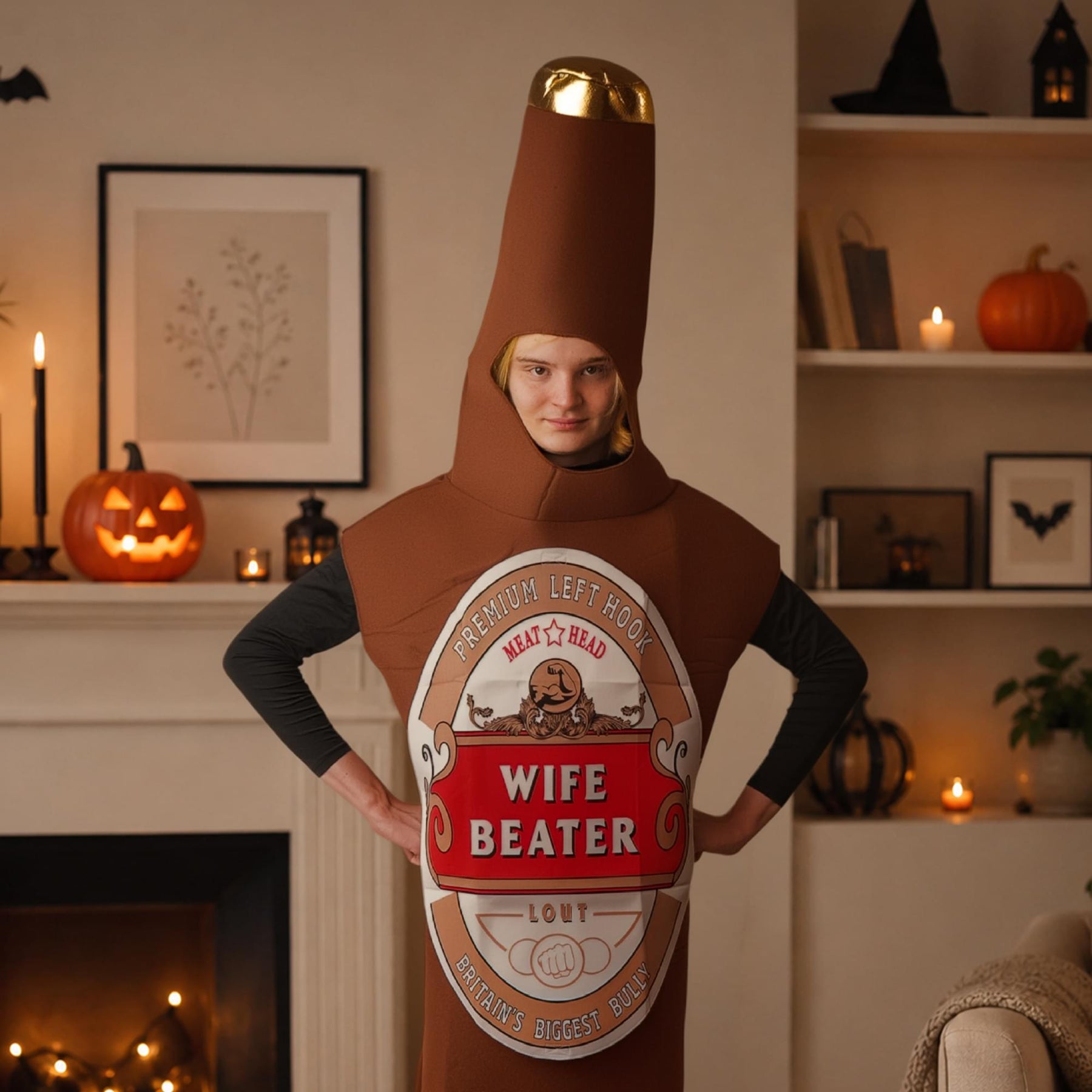 Wife Beater Label Adult Costume