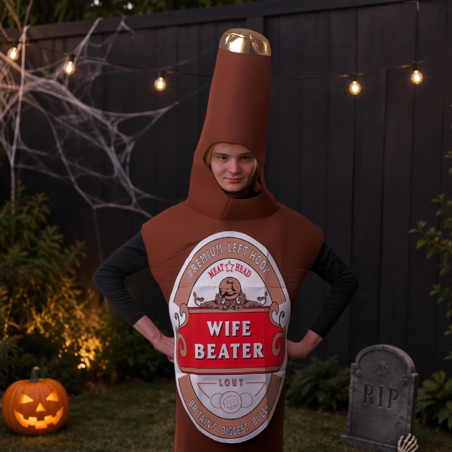 Wife Beater Label Adult Costume