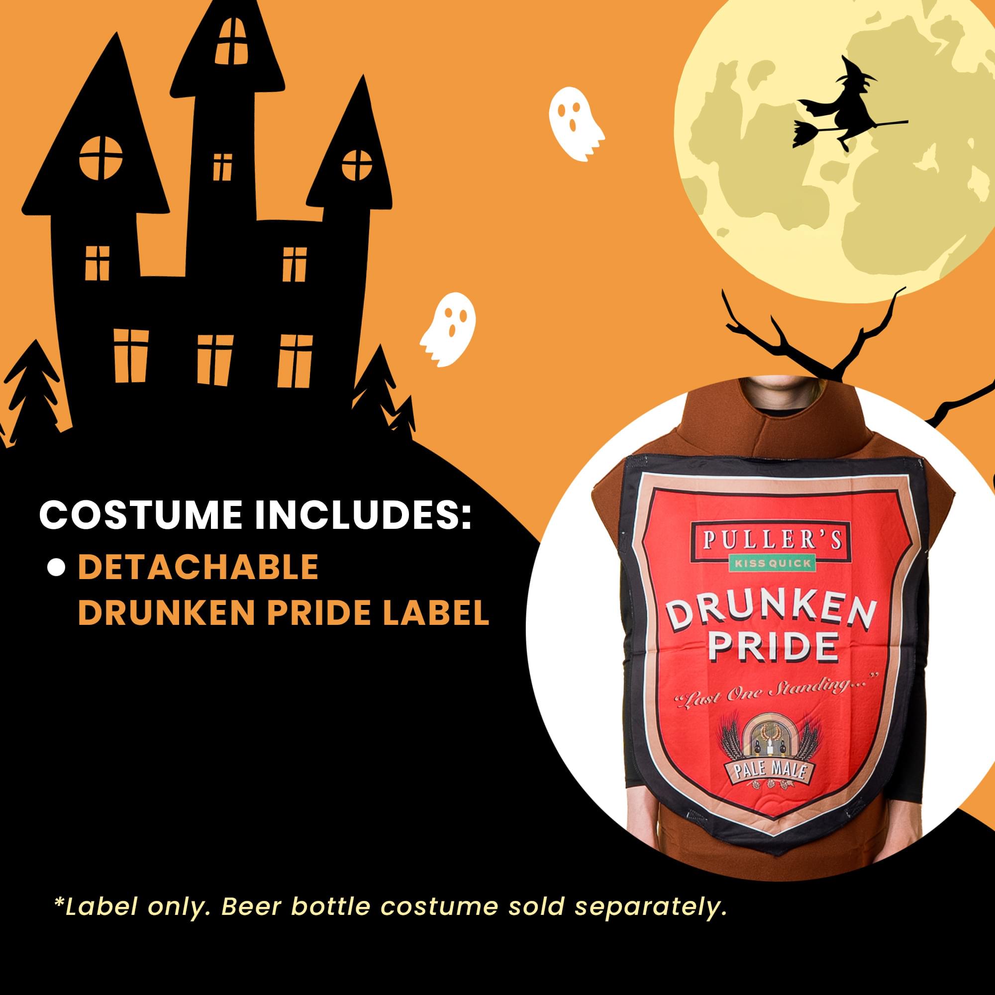 Drunken Pride Label Adult Costume