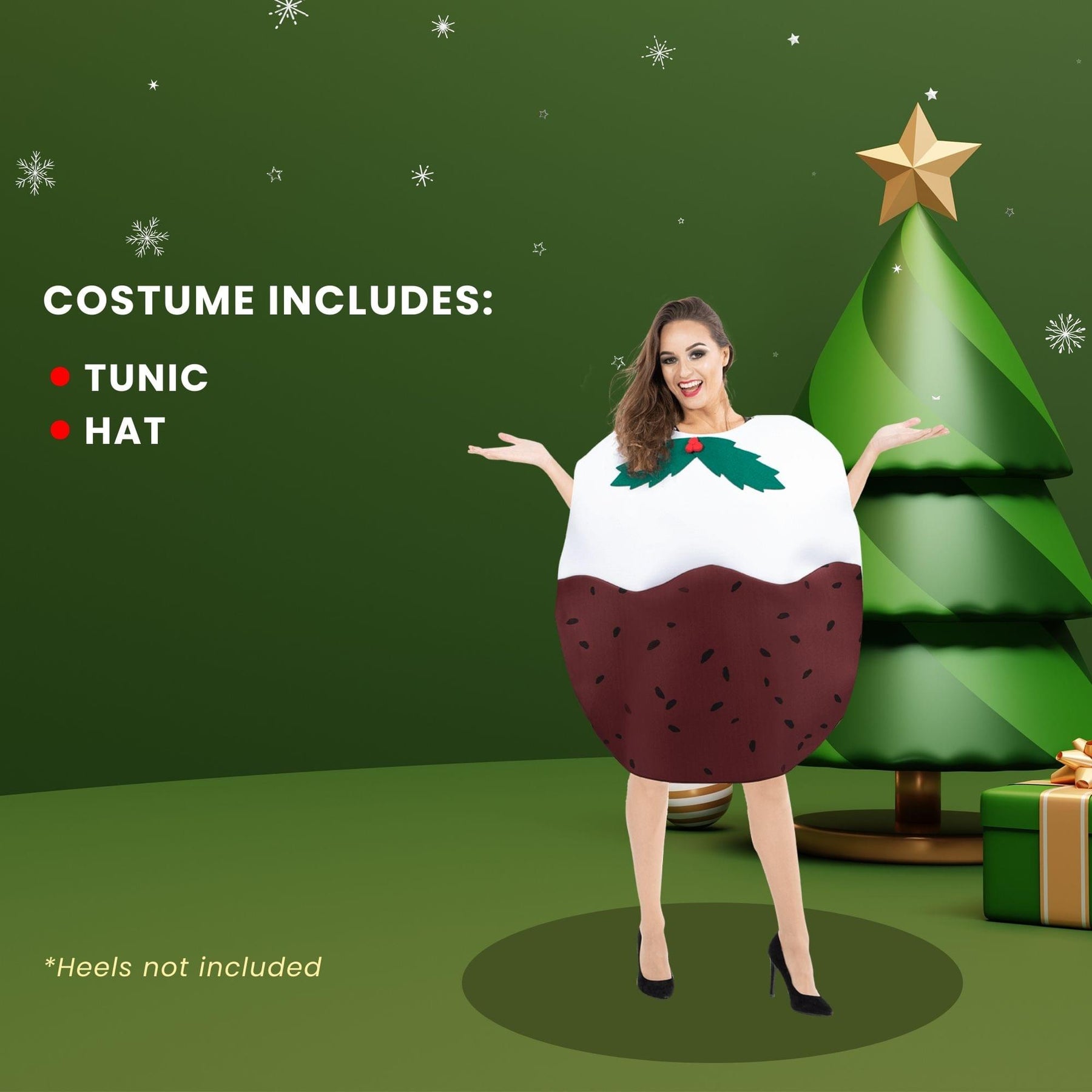 Orion Costumes Christmas Pudding Adult Costume | One Size Orion Costumes Christmas Pudding Adult Costume | One Size