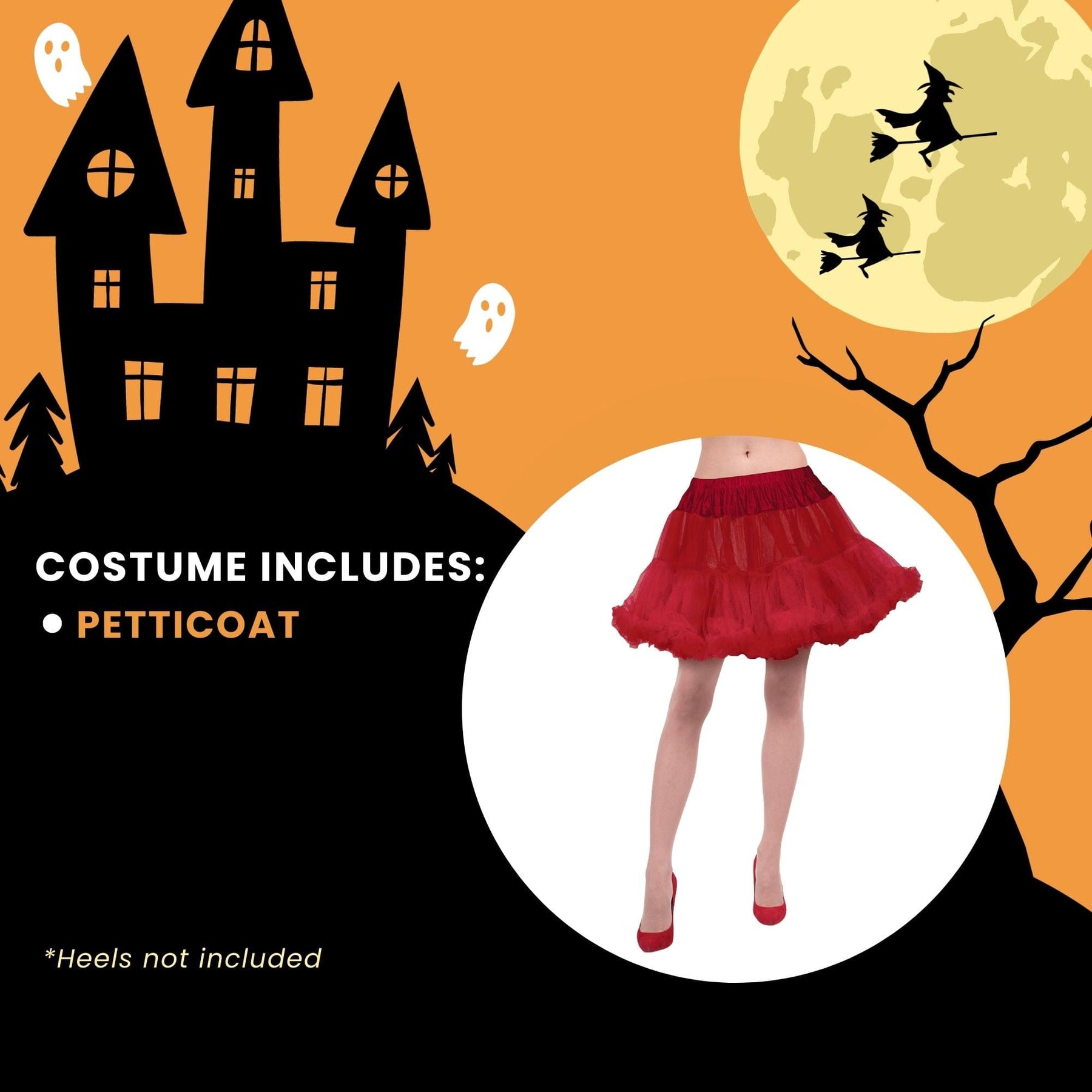 Red Petticoat Women's Costume Accessory