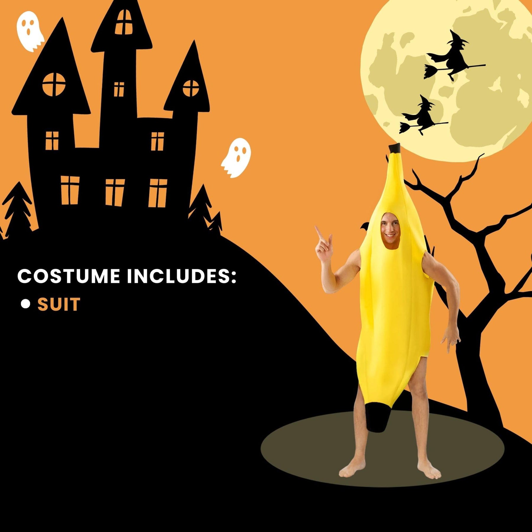 Banana Adult Costume | One Size