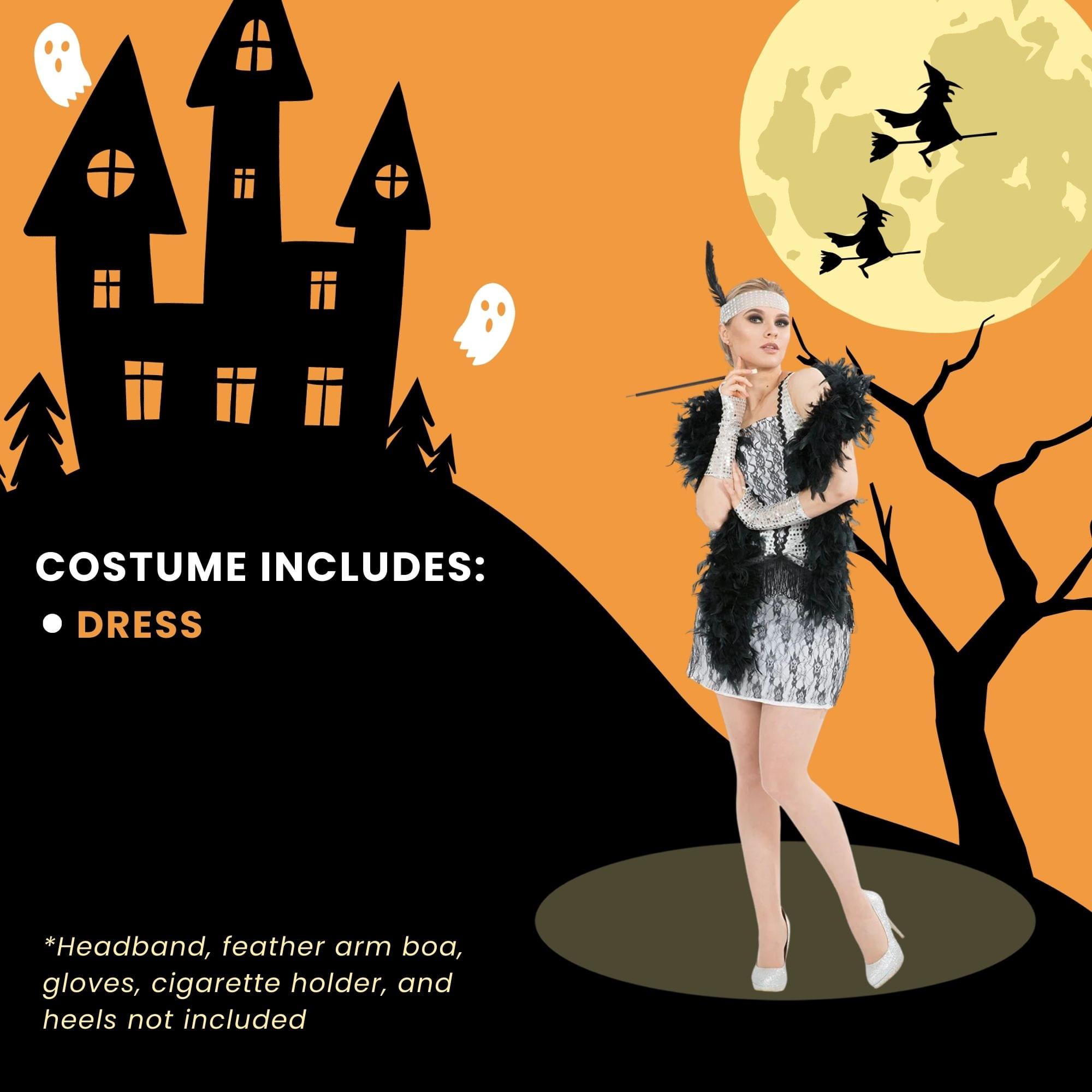 Silver Flapper Adult Costume