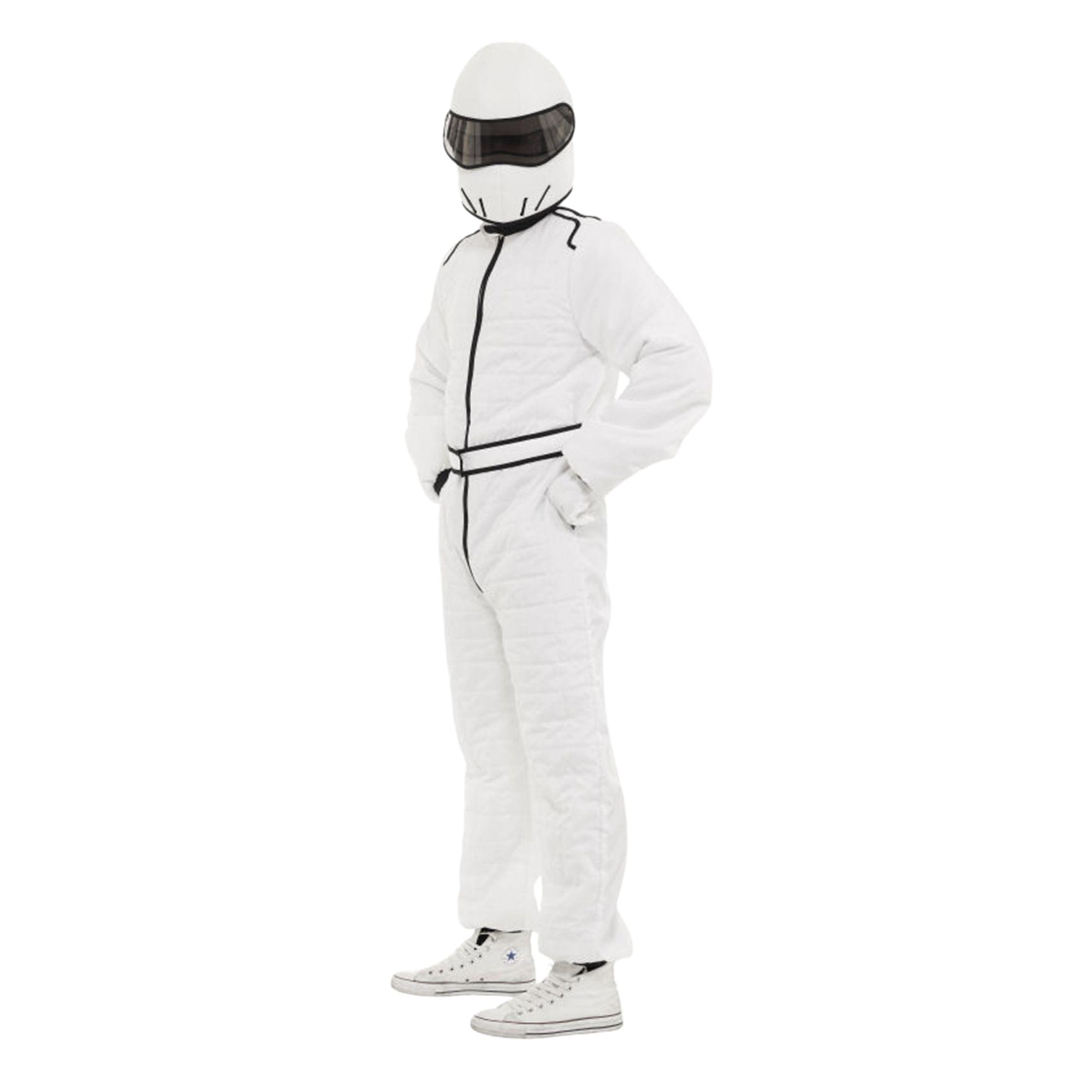 White Racing Suit and Helmet Adult Costume