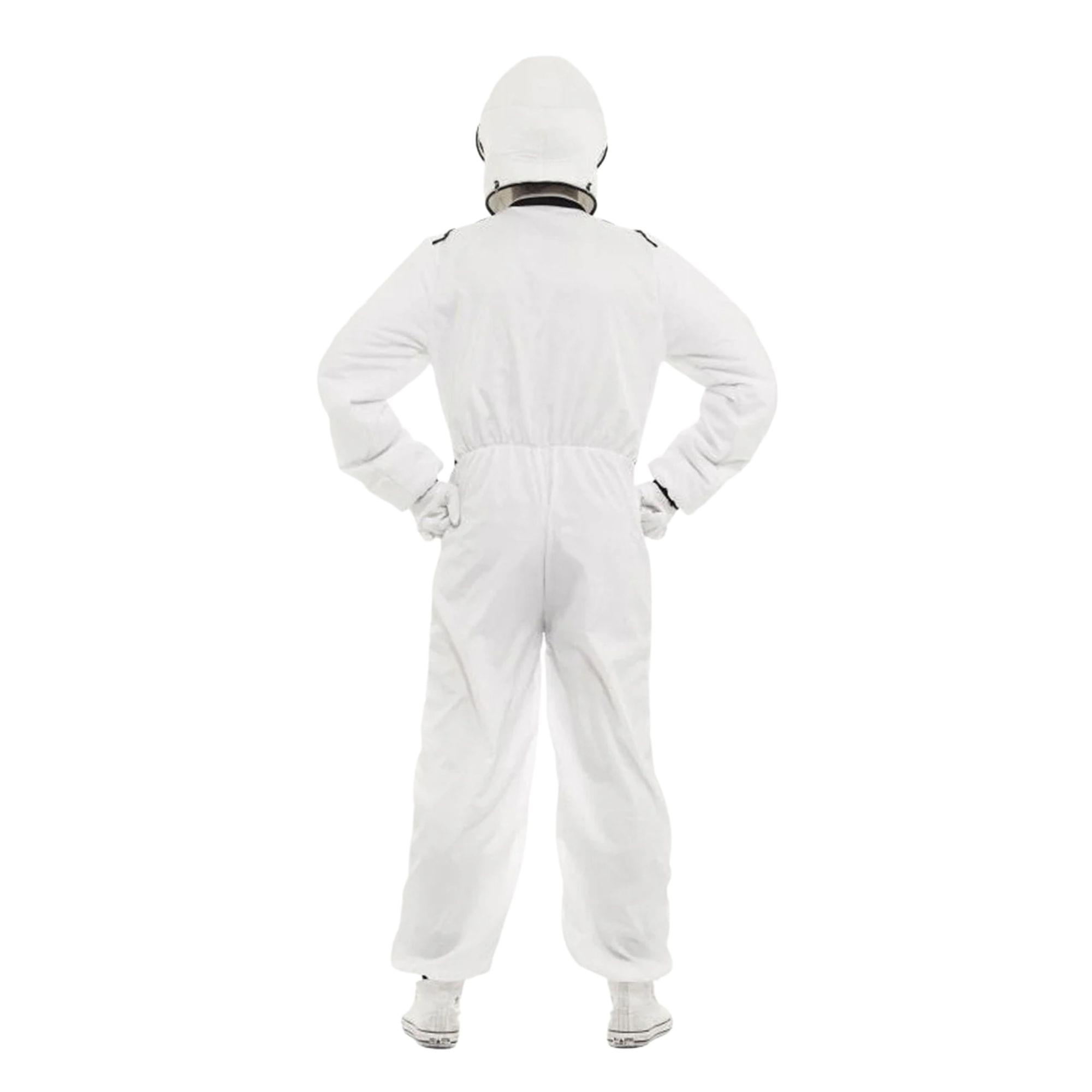 White Racing Suit and Helmet Adult Costume