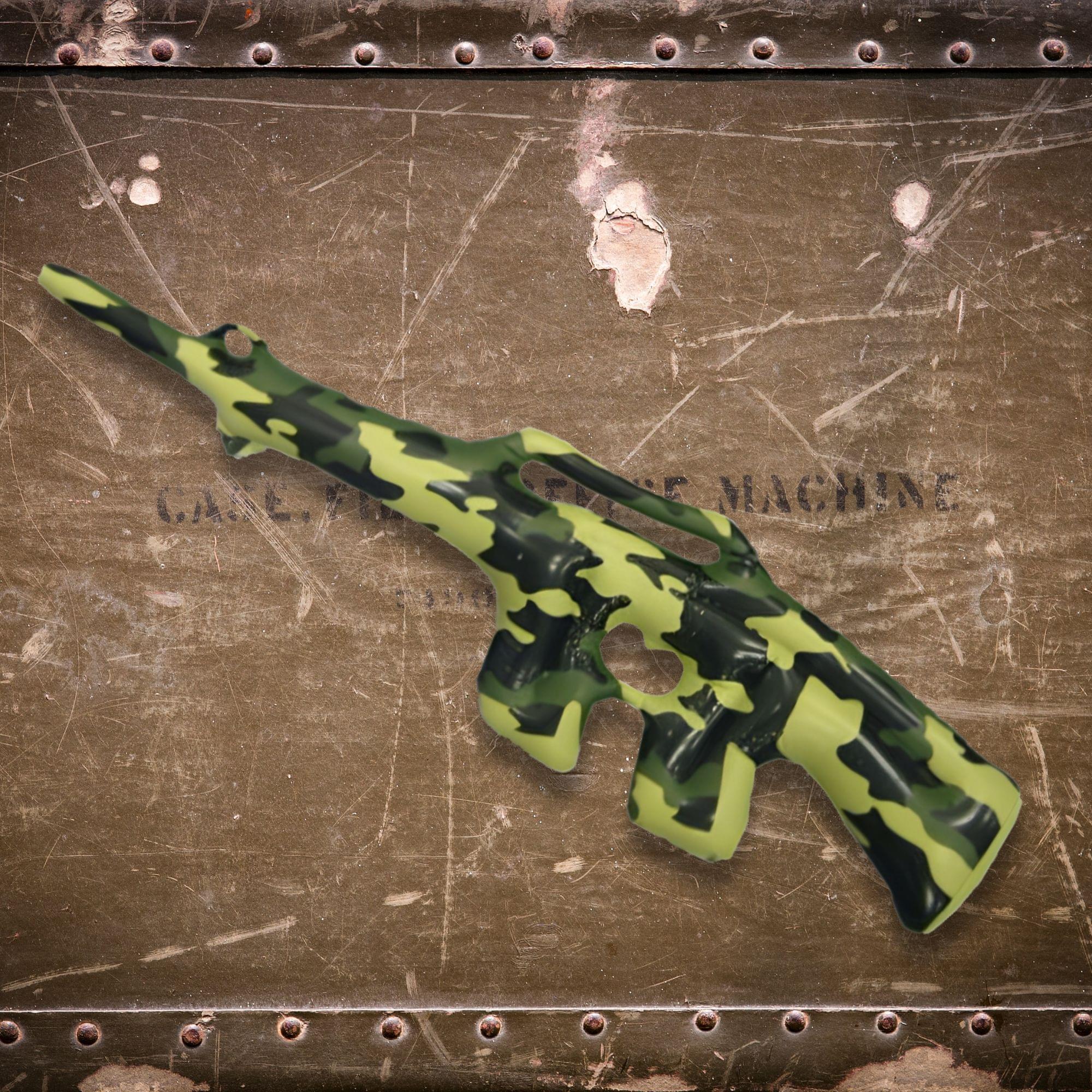 Inflatable Camouflage Gun Costume Accessory