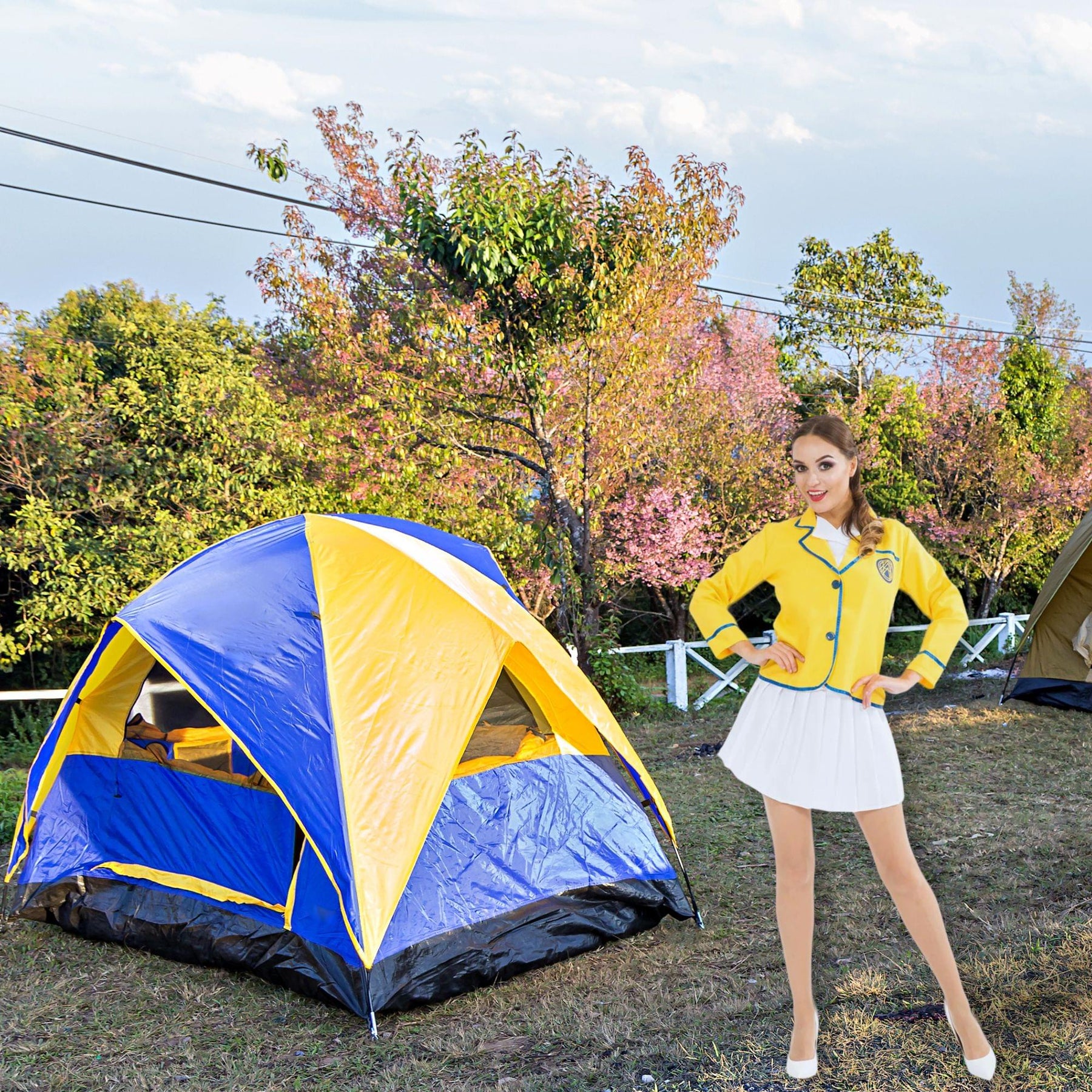 Happy Camper Lady Adult Costume