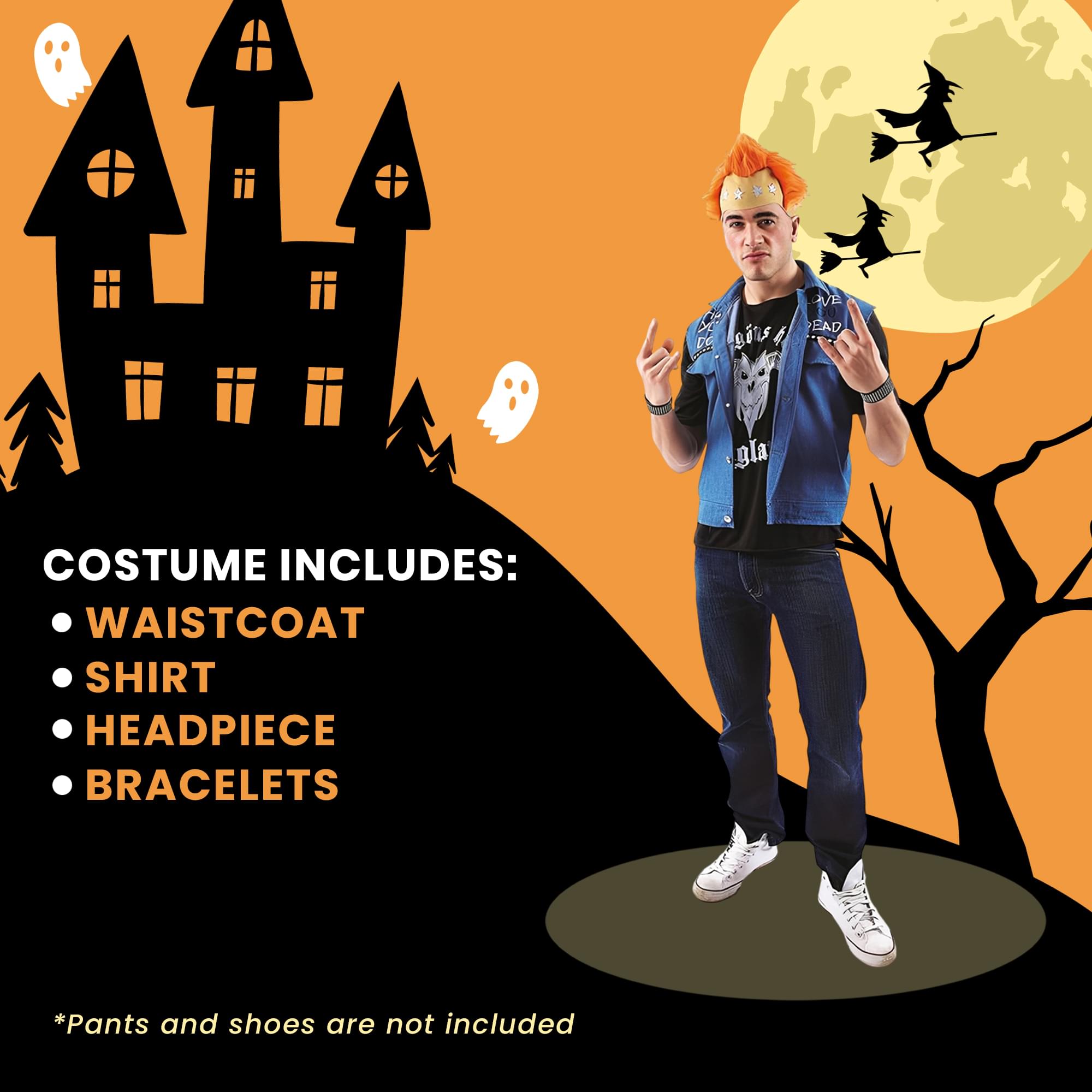 The Young Ones Vyvyan Basterd Adult Costume