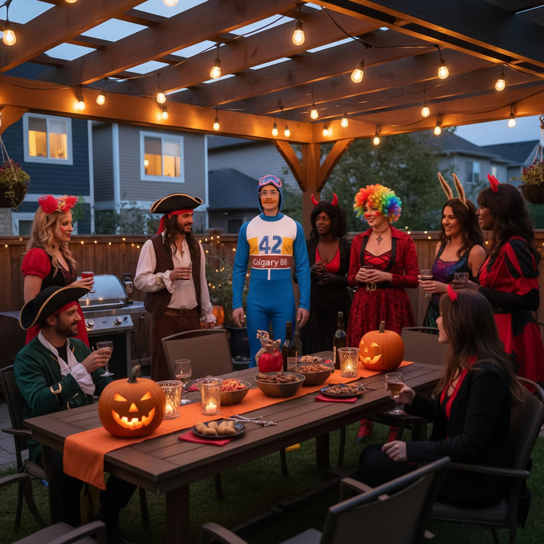 80's Olympic Skier Adult Costume